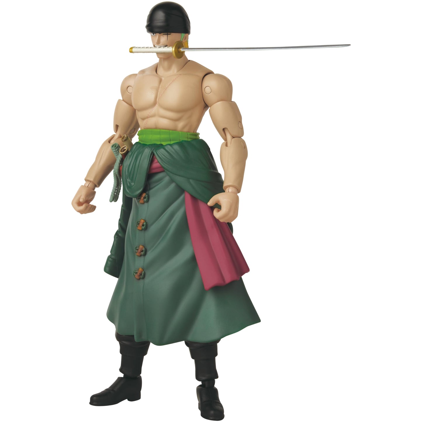 ANIME HEROES One Piece Roronoa Zoro Three Sword Style Action Figure - 6.5 Inch Collectible