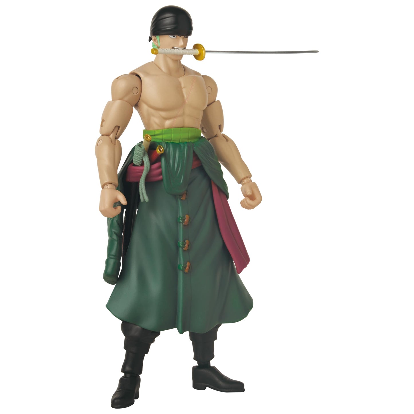 ANIME HEROES One Piece Roronoa Zoro Three Sword Style Action Figure - 6.5 Inch Collectible