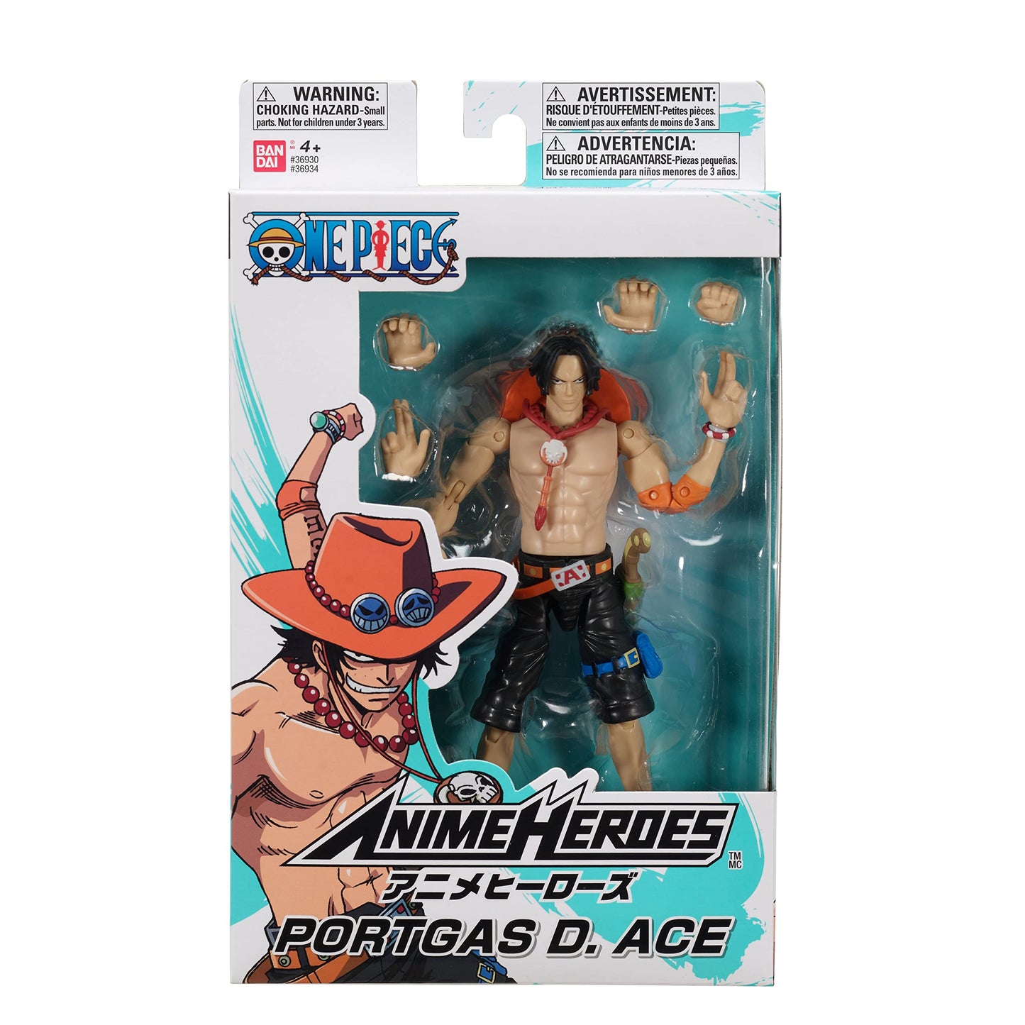 ANIME HEROES One Piece Portgas D. Ace Action Figure – 6.5-Inch