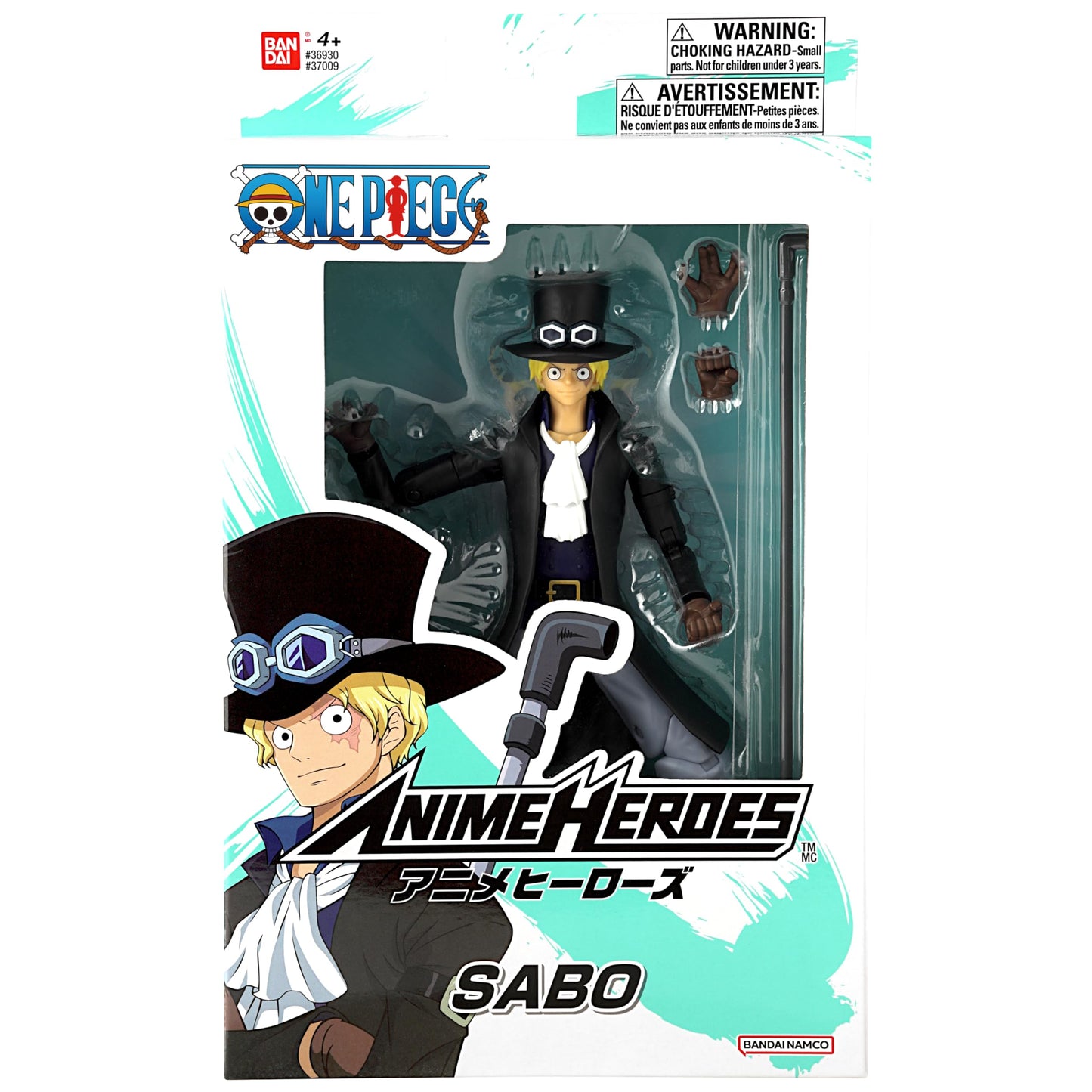 ANIME HEROES - One Piece Sabo Action Figure | 20+ Points of Articulation & Accessories