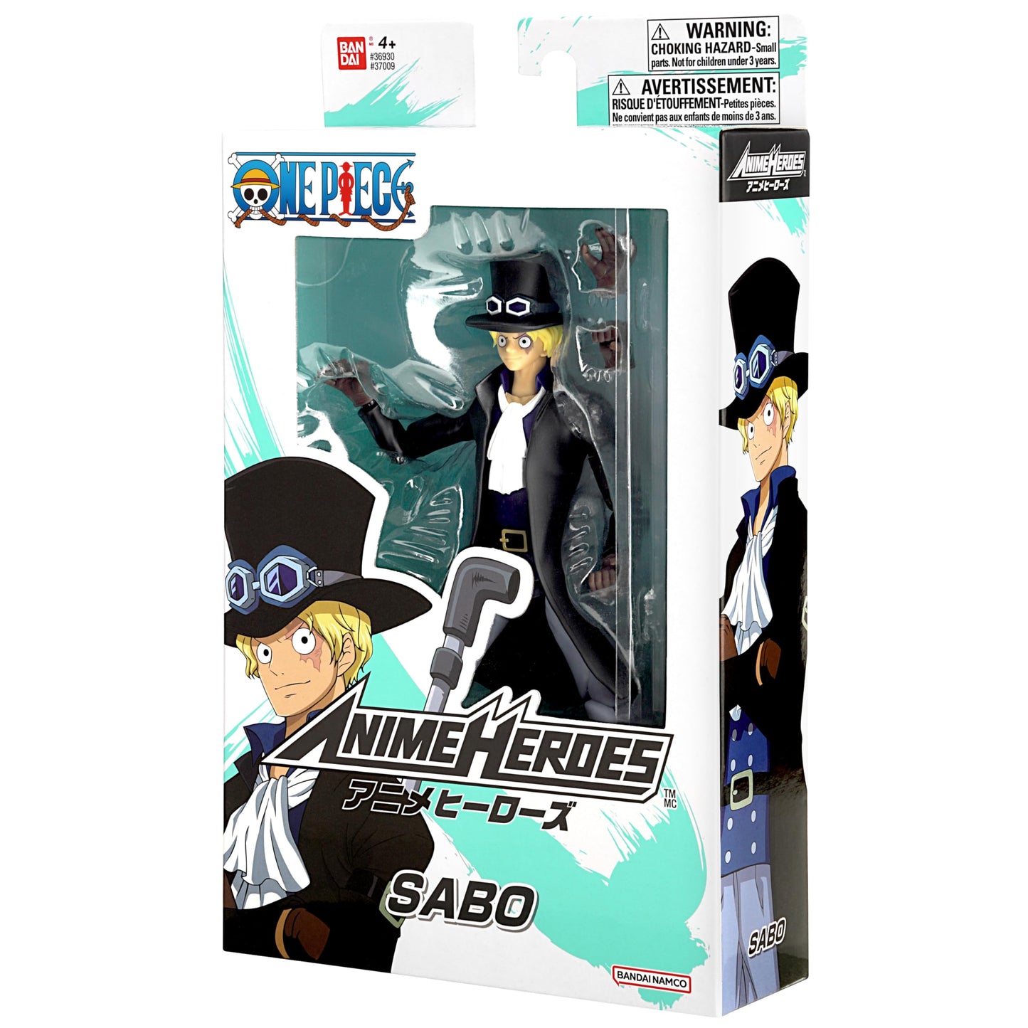 ANIME HEROES - One Piece Sabo Action Figure | 20+ Points of Articulation & Accessories