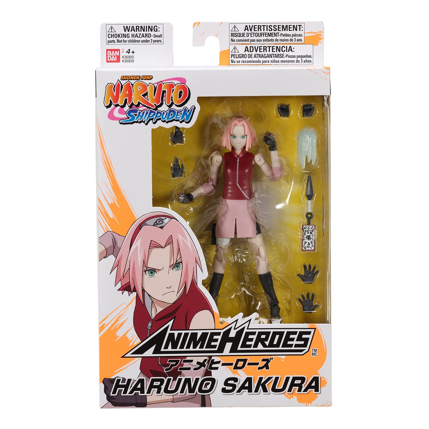 ANIME HEROES Naruto Shippuden Sakura Haruno Action Figure – 6.5-inch, 20+ Points of Articulation