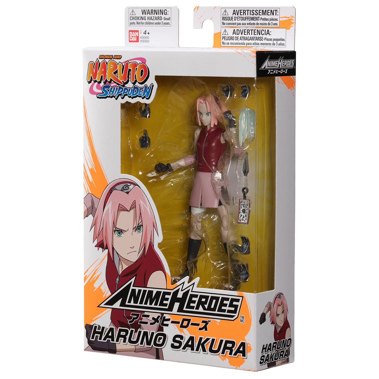 ANIME HEROES Naruto Shippuden Sakura Haruno Action Figure – 6.5-inch, 20+ Points of Articulation