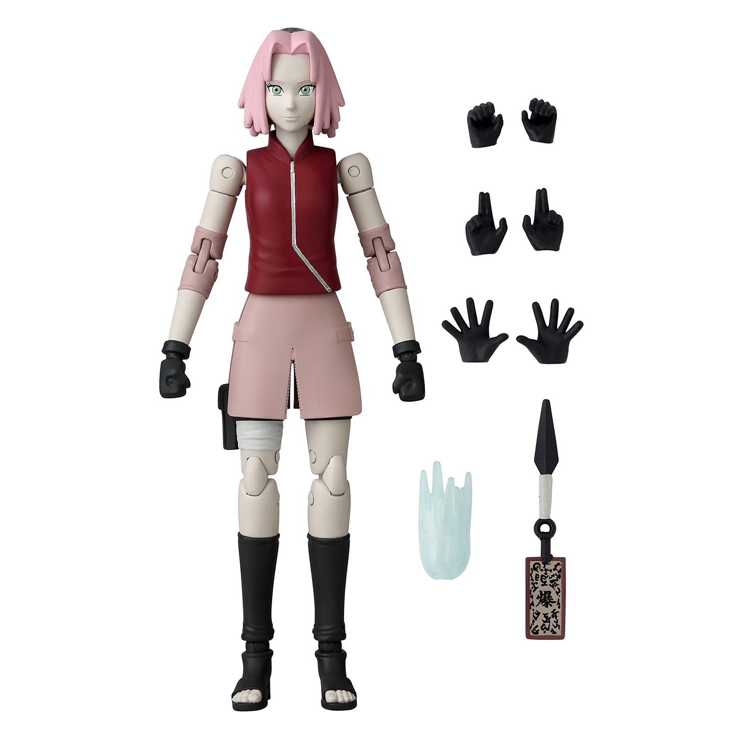 ANIME HEROES Naruto Shippuden Sakura Haruno Action Figure – 6.5-inch, 20+ Points of Articulation