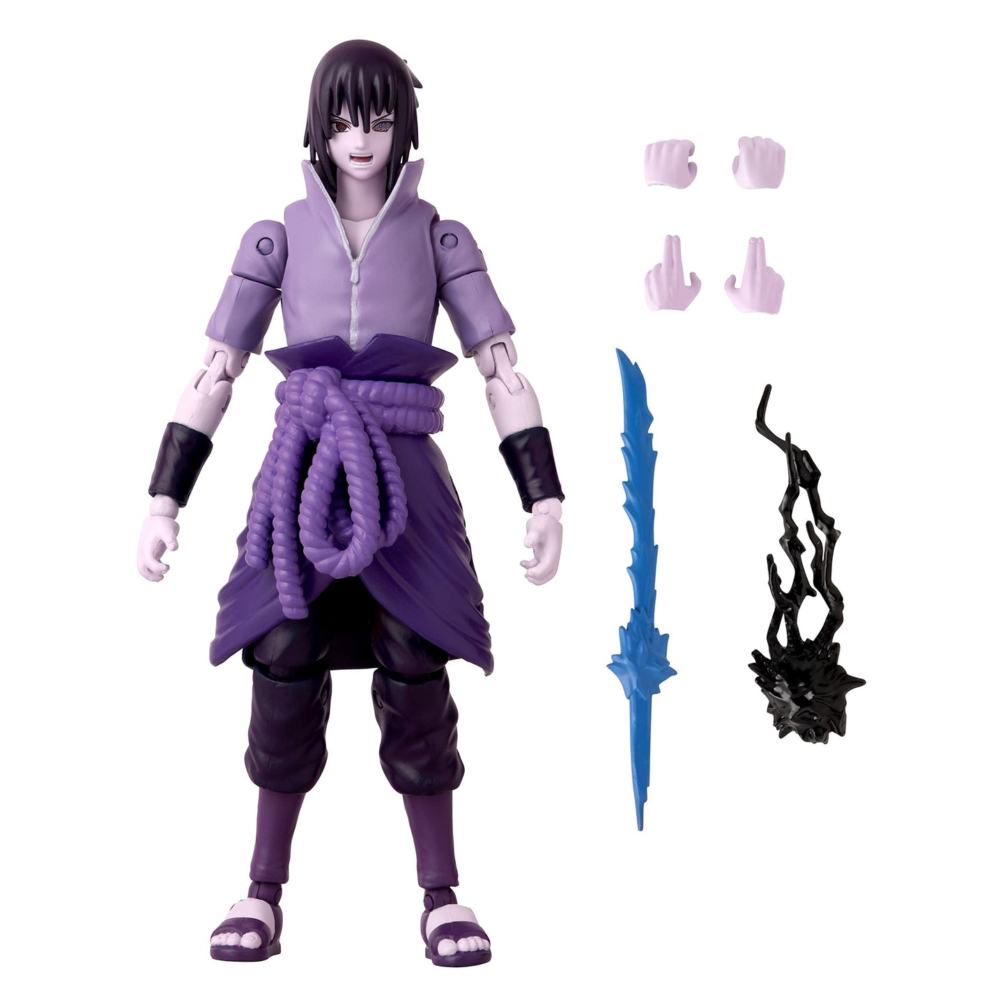 ANIME HEROES Naruto Shippuden Sasuke Uchiha Rinnegan/Mangekyo Sharingan 6.5-Inch Action Figure