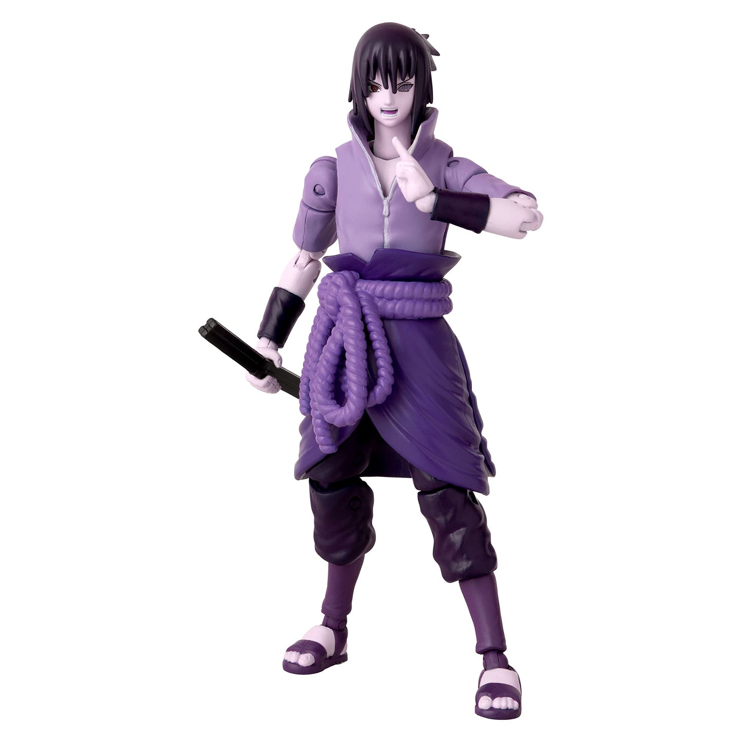 ANIME HEROES Naruto Shippuden Sasuke Uchiha Rinnegan/Mangekyo Sharingan 6.5-Inch Action Figure