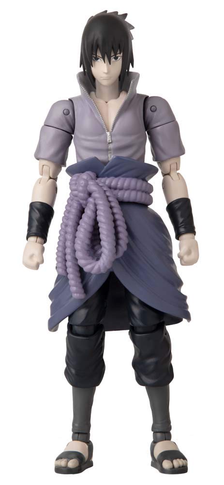 ANIME HEROES Naruto Shippuden Sasuke Uchiha Action Figure – 6.5-Inch Poseable Figure with 20+ Points of Articulation