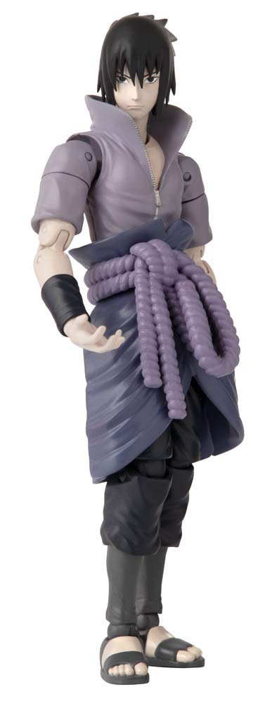 ANIME HEROES Naruto Shippuden Sasuke Uchiha Action Figure – 6.5-Inch Poseable Figure with 20+ Points of Articulation