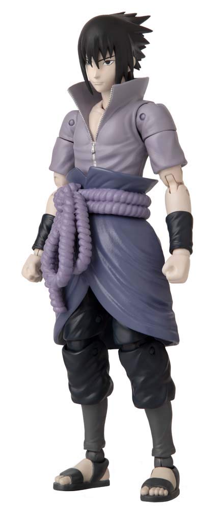 ANIME HEROES Naruto Shippuden Sasuke Uchiha Action Figure – 6.5-Inch Poseable Figure with 20+ Points of Articulation