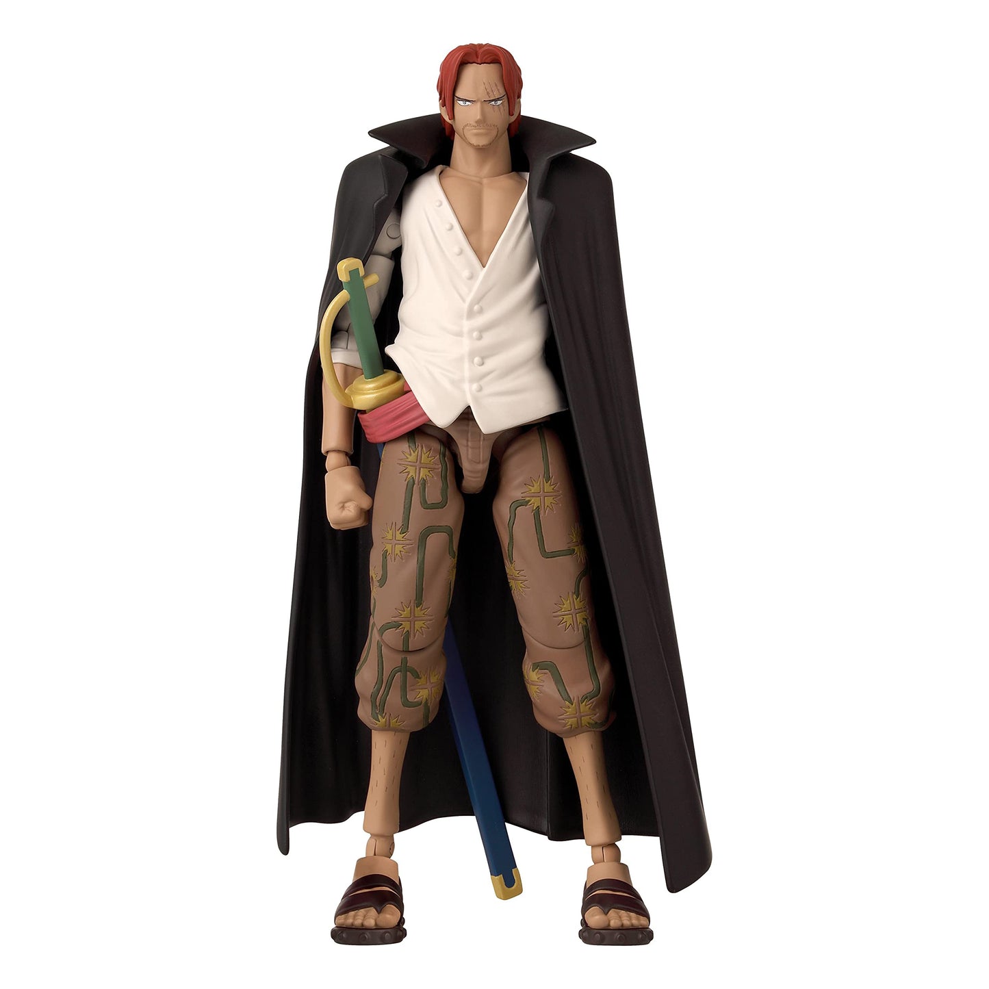 ANIME HEROES Shanks Action Figure – 6.5-Inch One Piece Collectible, 20+ Articulation