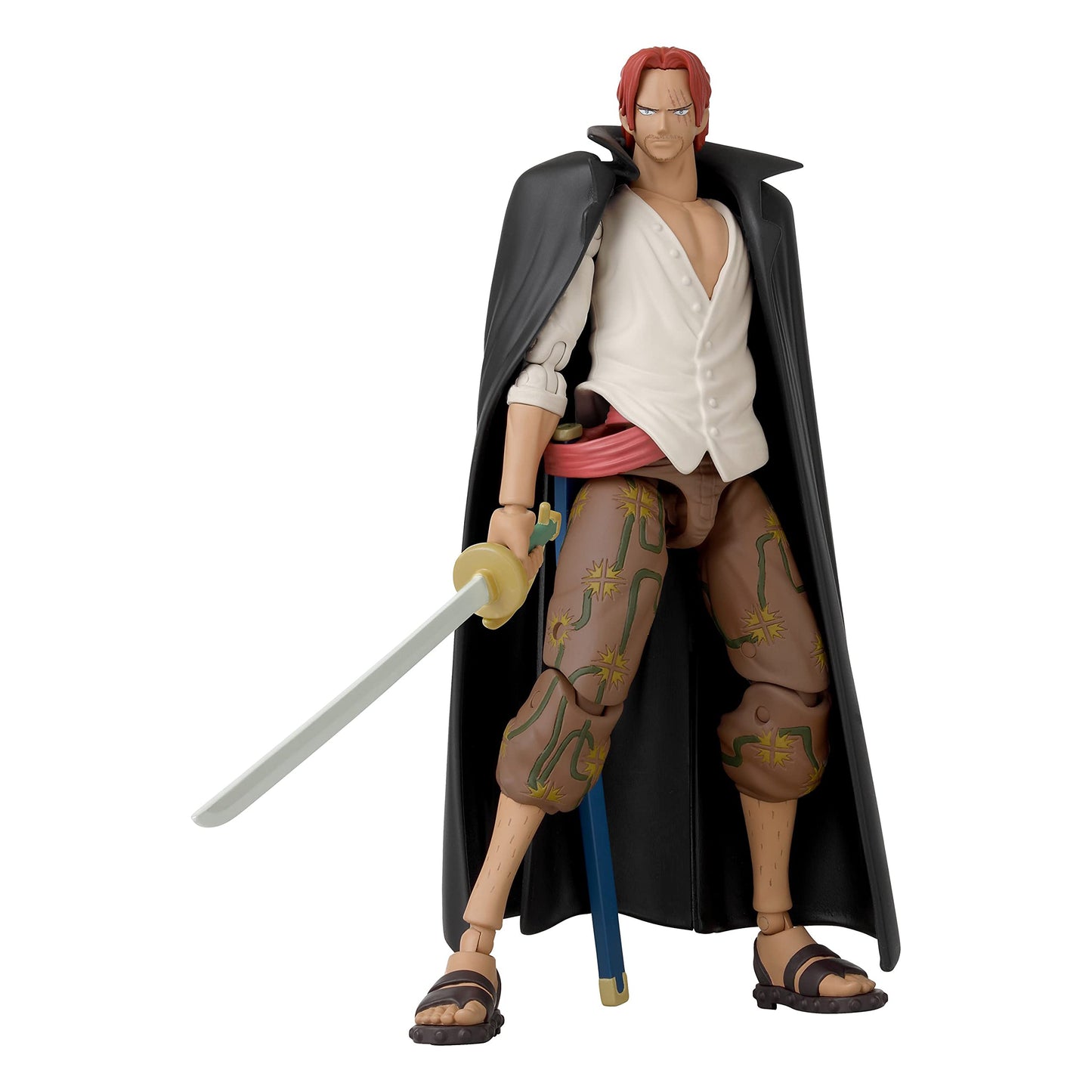 ANIME HEROES Shanks Action Figure – 6.5-Inch One Piece Collectible, 20+ Articulation