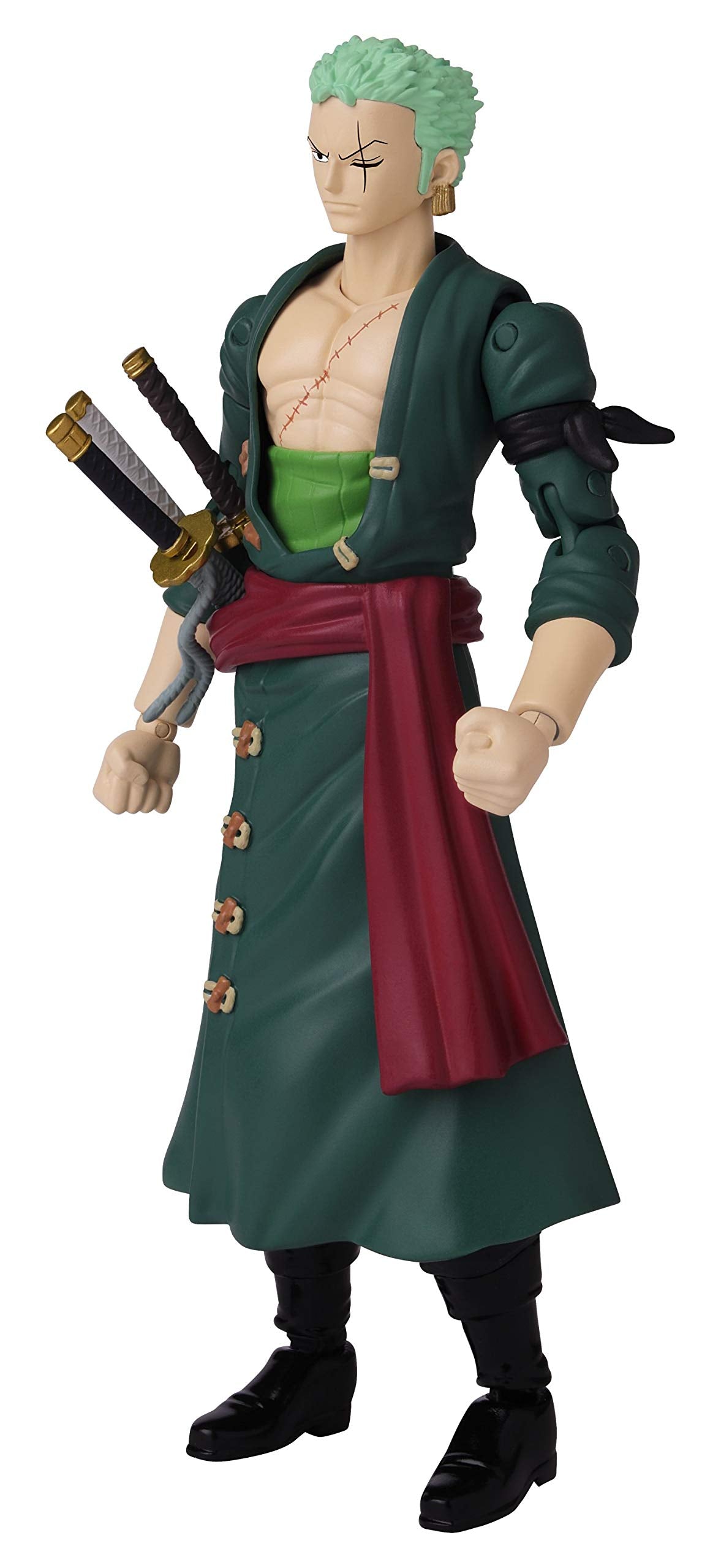 ANIME HEROES One Piece Roronoa Zoro Action Figure – 6.5-Inch, 20+ Articulation