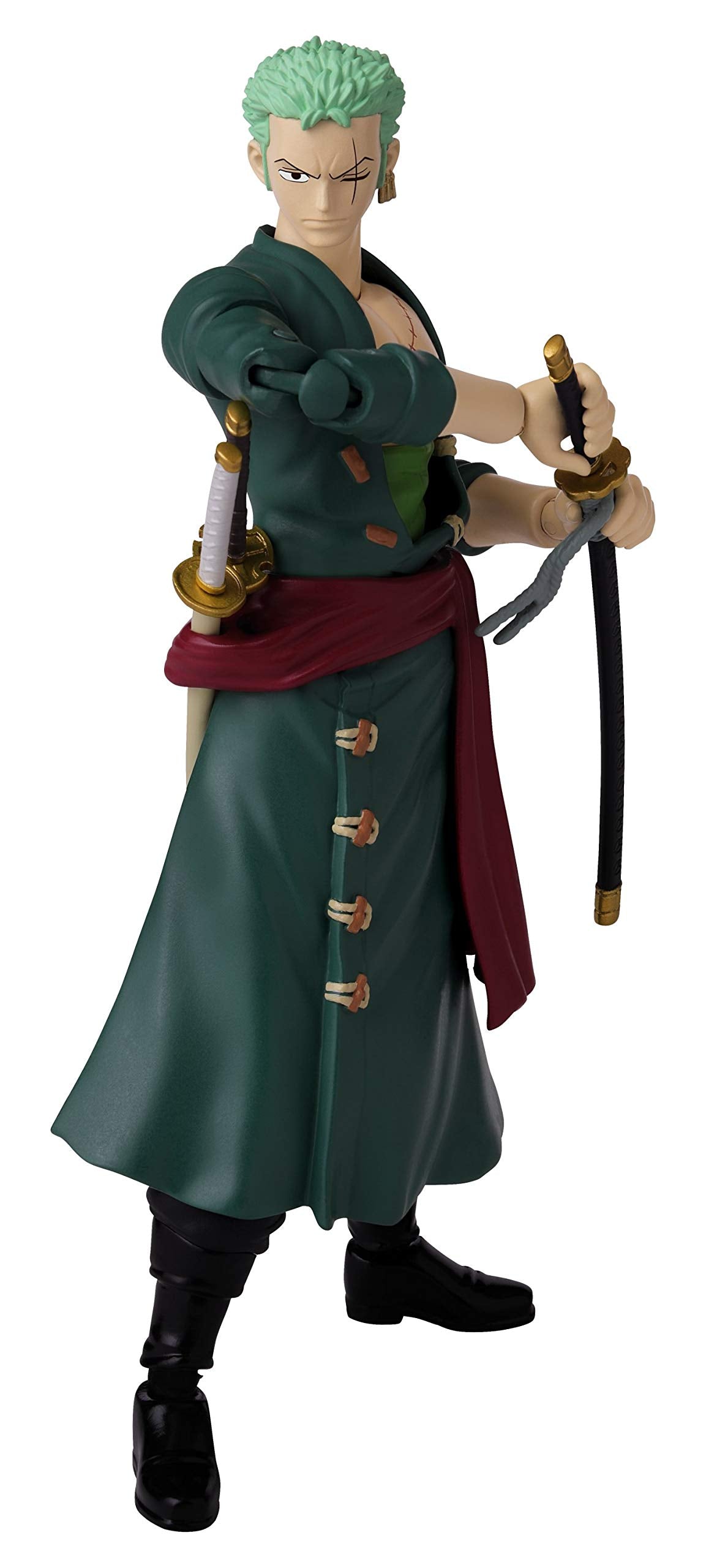ANIME HEROES One Piece Roronoa Zoro Action Figure – 6.5-Inch, 20+ Articulation