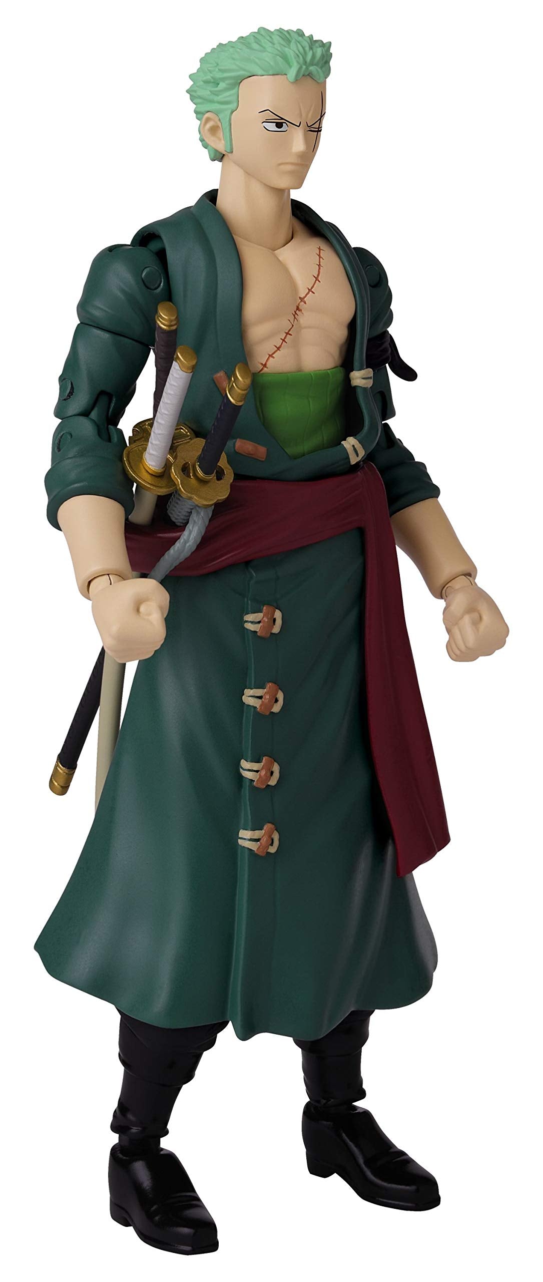 ANIME HEROES One Piece Roronoa Zoro Action Figure – 6.5-Inch, 20+ Articulation