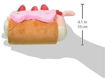 Anirollz Kittiroll Plush in Roll Cake Outfitz – Removable Costume, Cute Kawaii Plush Toy