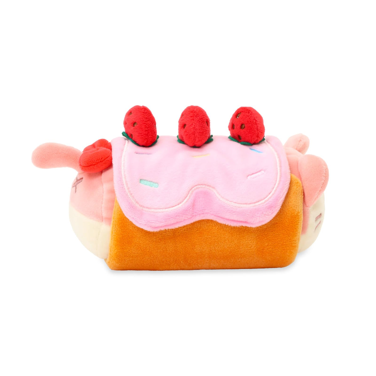 Anirollz Kittiroll Plush in Roll Cake Outfitz – Removable Costume, Cute Kawaii Plush Toy