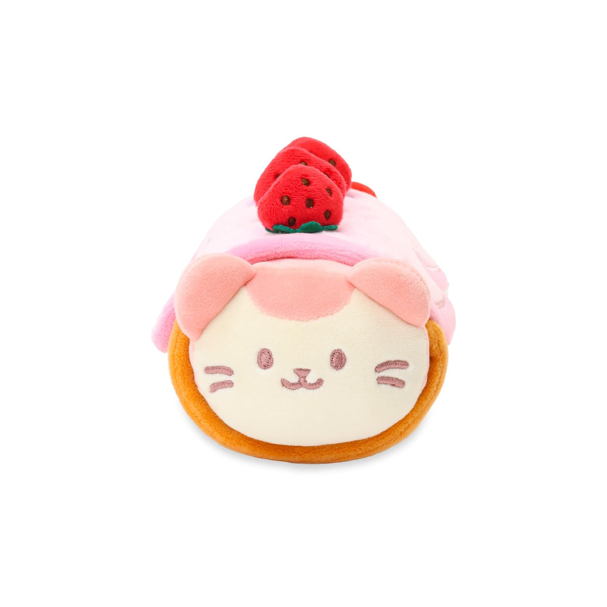 Anirollz Kittiroll Plush in Roll Cake Outfitz – Removable Costume, Cute Kawaii Plush Toy