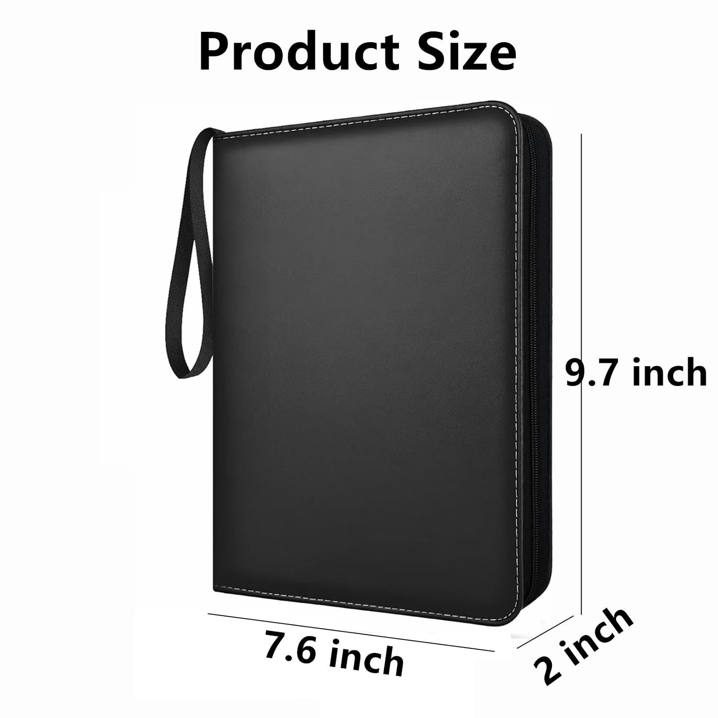 ANIXITECH 300-Slot Card Binder for ACNH – Portable Game Card Organizer (Black)