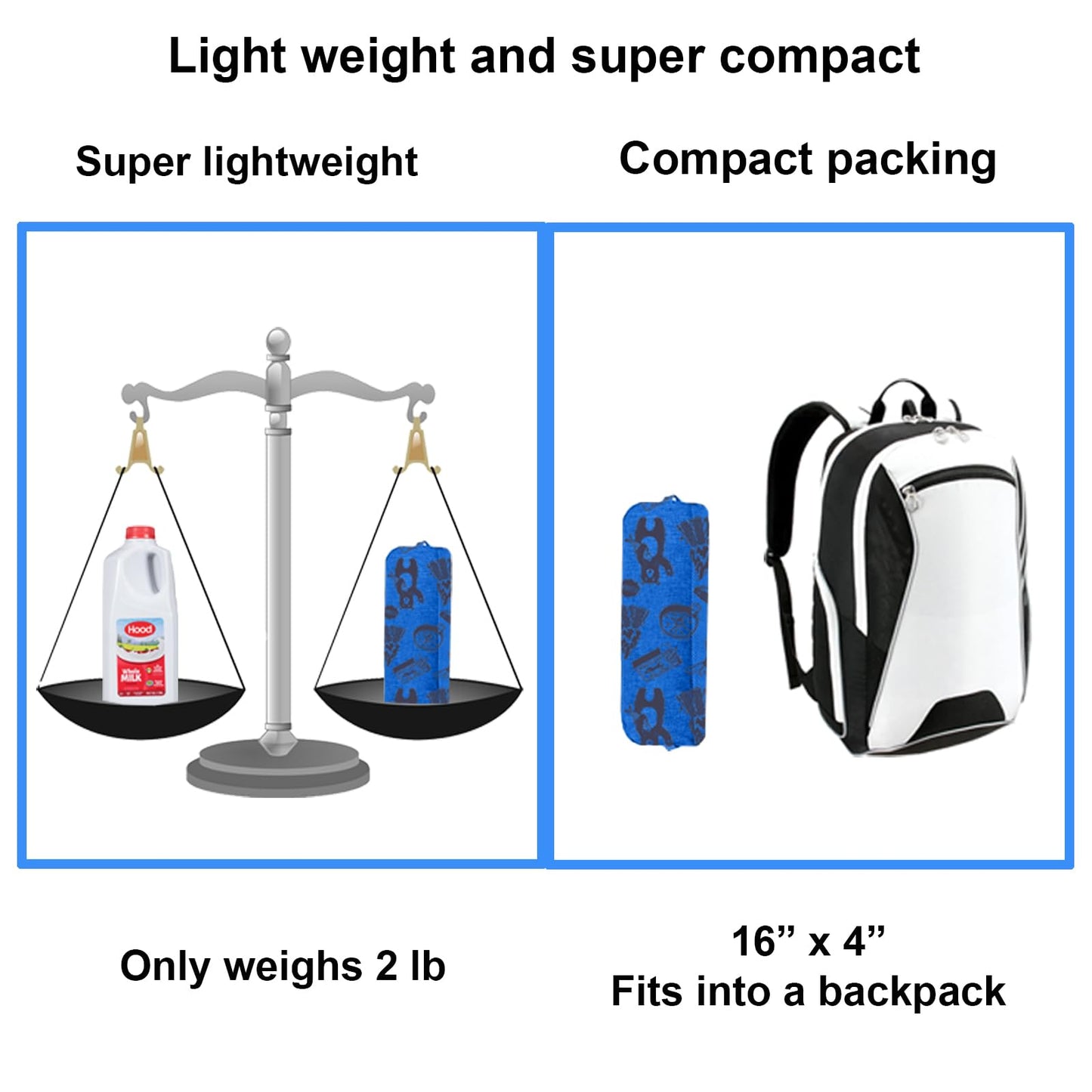 ANJ Outdoors KidzAdventure 2 in 1 Kids Tent – Easy Setup, Blue Adventure Theme