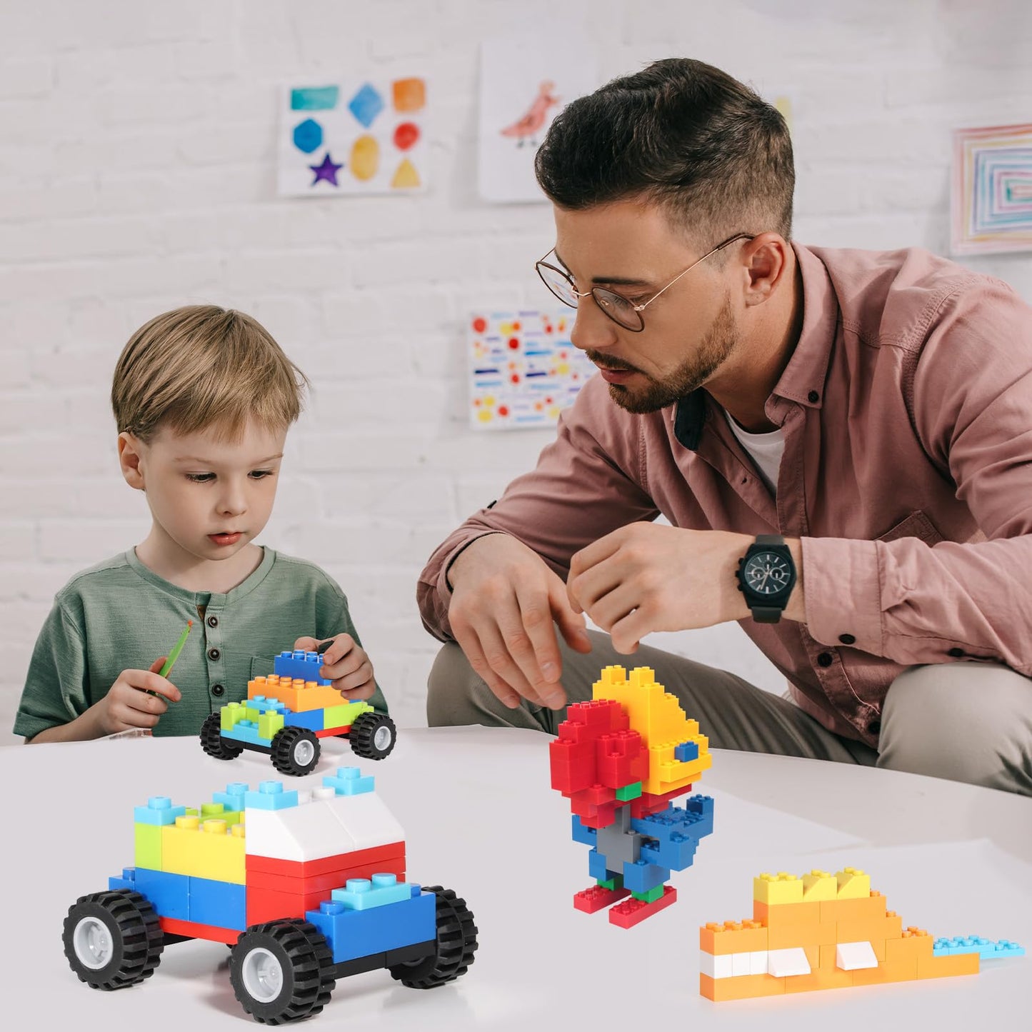 Anksono 1500-Piece Building Bricks Set – Compatible with Major Brands | Ages 3-10