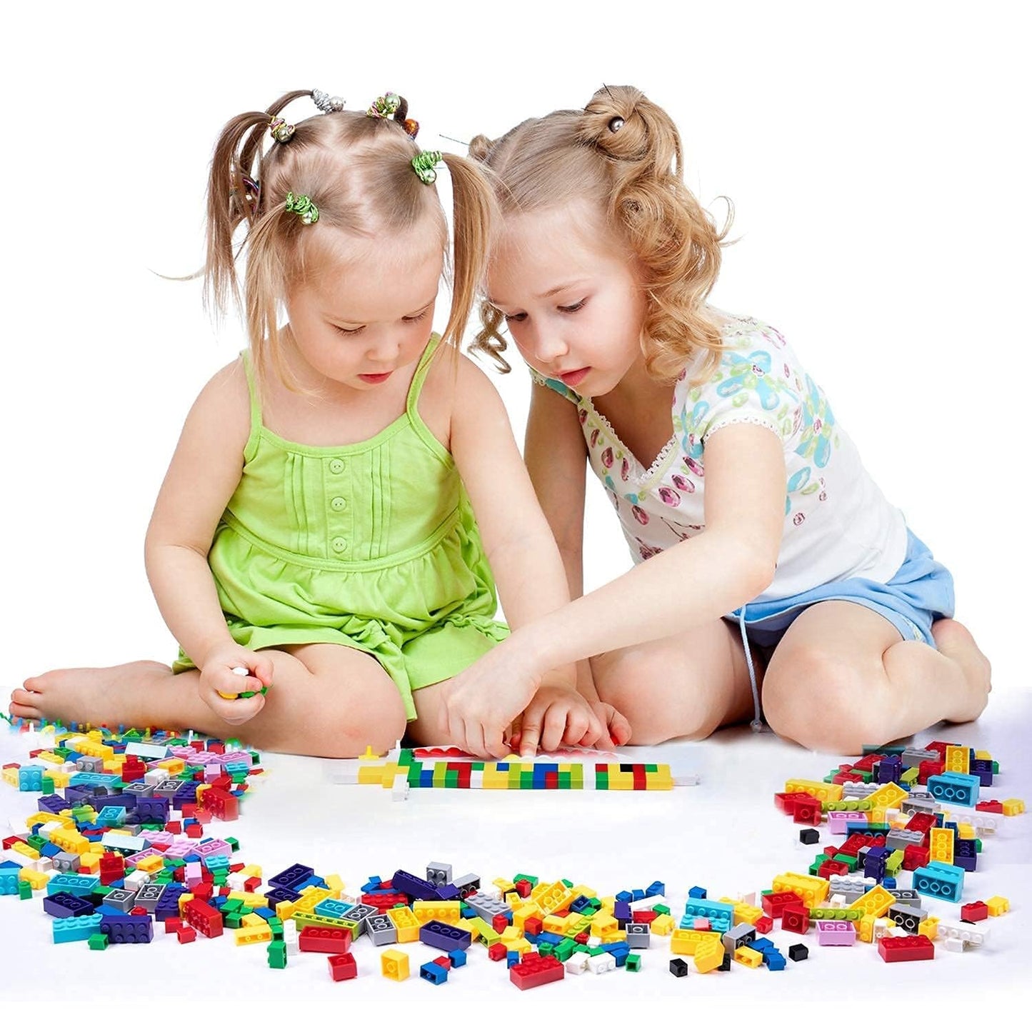 Anksono 1000-Piece Building Bricks Set – Wheels, Windows & Doors