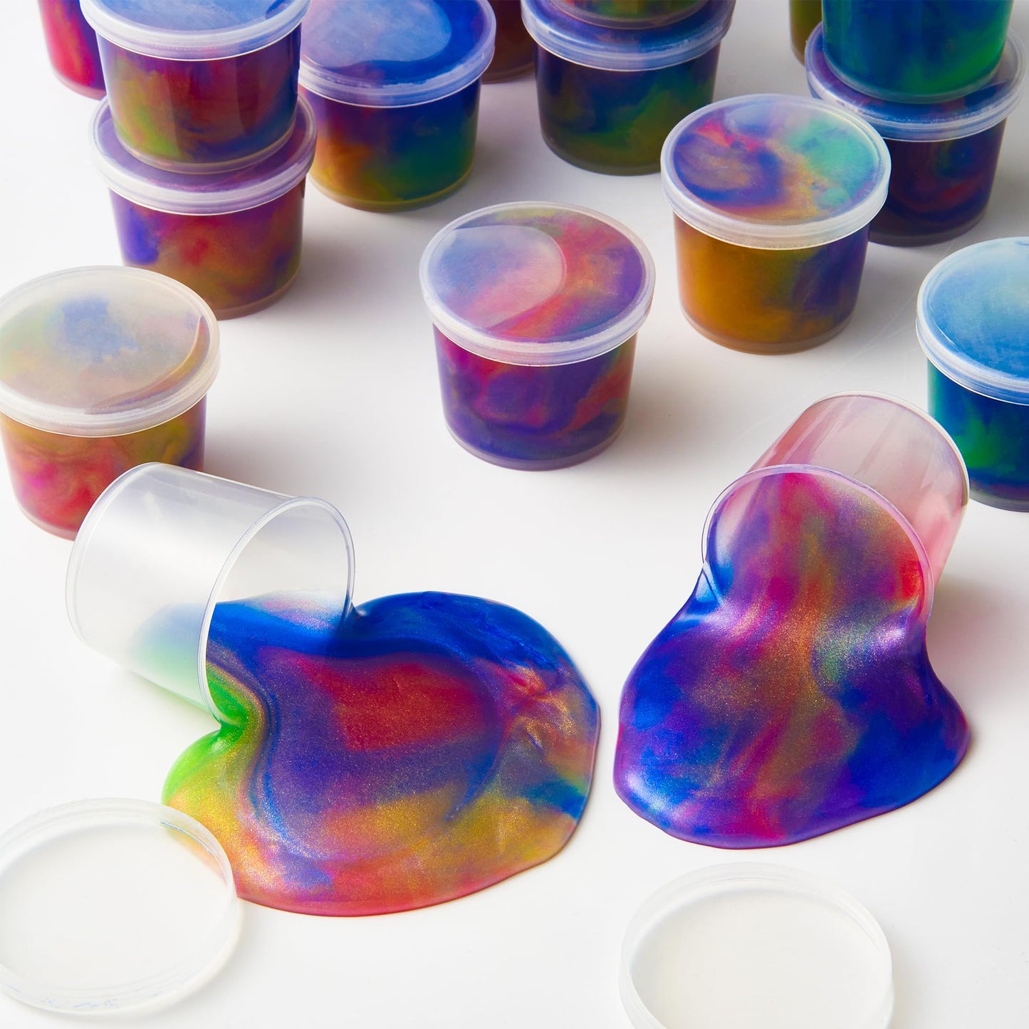 Ankyle Galaxy Slime 24-Pack - Stretchy, Non-Sticky Party Favors for Kids