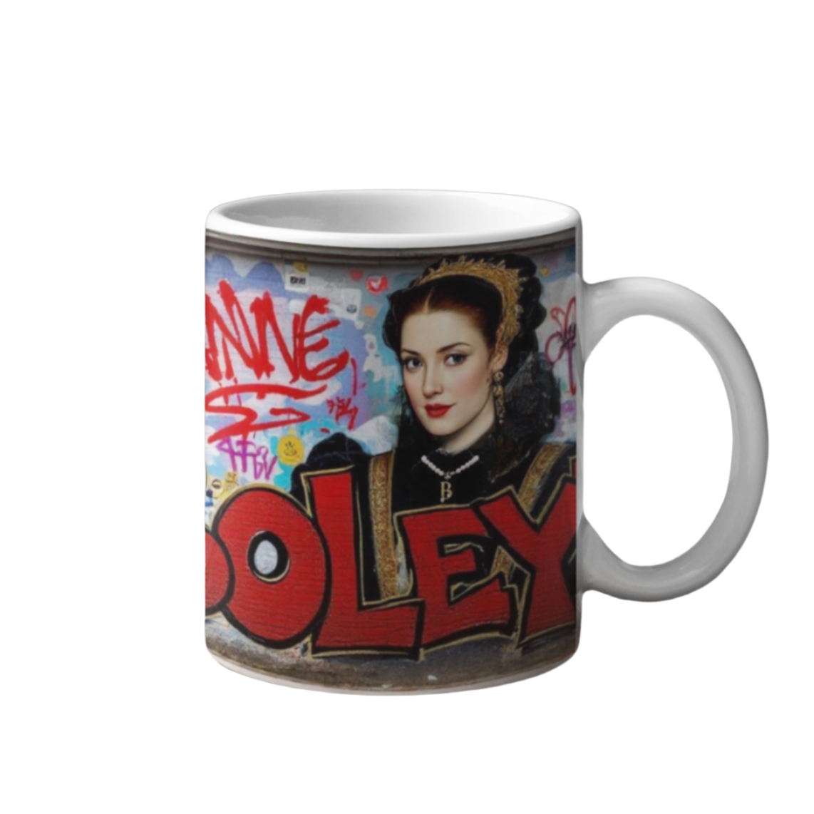 Anne Boleyn Graffiti Mug