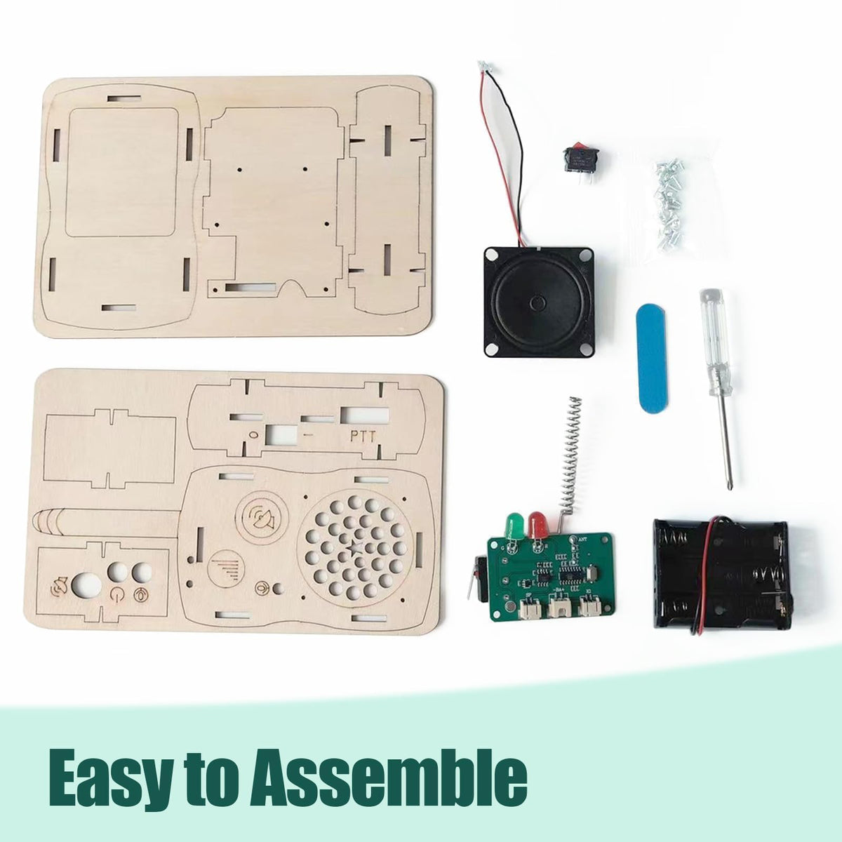 ANNISOKA STEM Walkie Talkie Kit for Ages 6-14+ | DIY Electronics & Engineering Toys