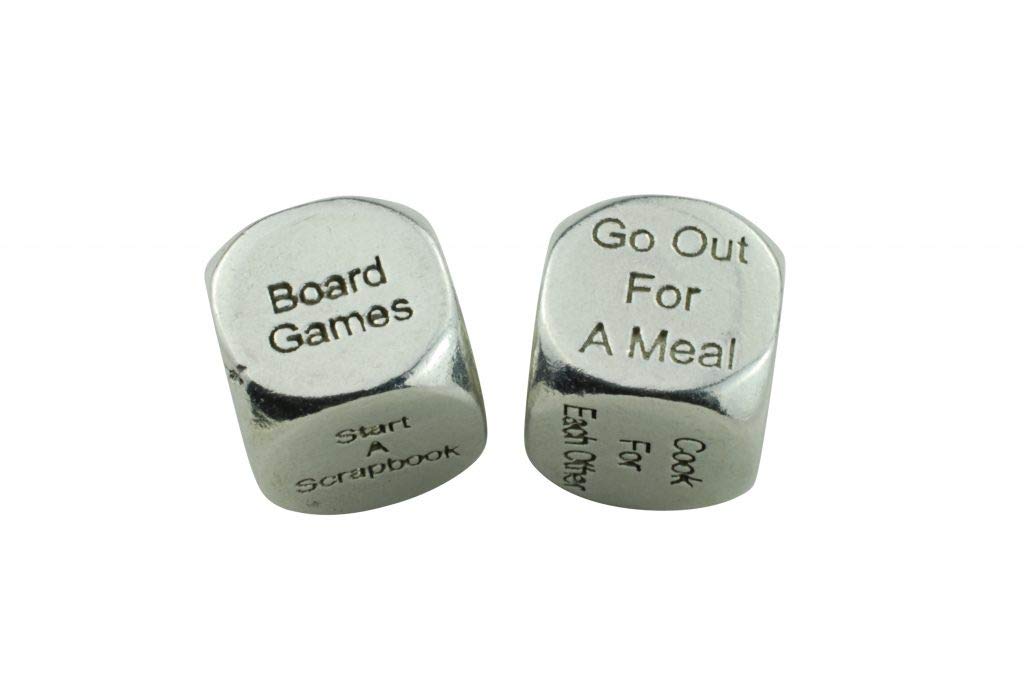 TIN Date Night Dice – 100% Pure Tin 10th Anniversary Gift | Anniversary Gifts