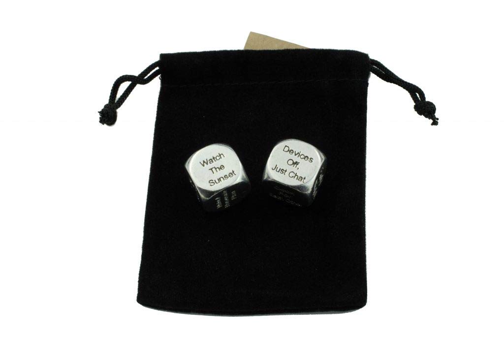 TIN Date Night Dice – 100% Pure Tin 10th Anniversary Gift | Anniversary Gifts