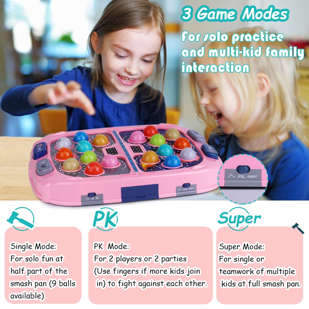 ANNKIE Whack Game Mole for Kids — Interactive Toy with Sound, Light & 2 Hammers