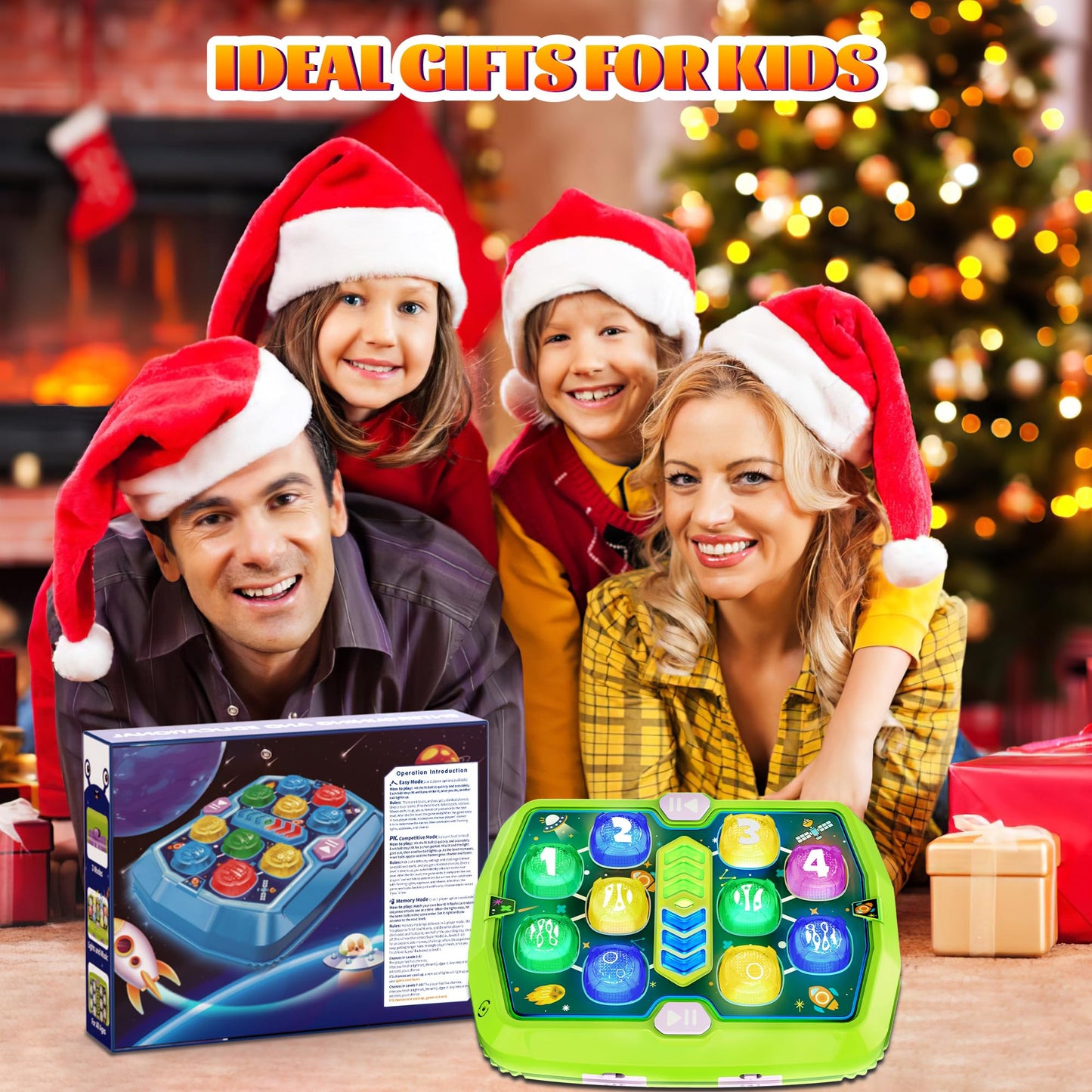 ANNKIE Whack Game Mole Toy – Pounding Toy with 3 Modes, 2 Hammers, Music & Lights (Ages 3-8)