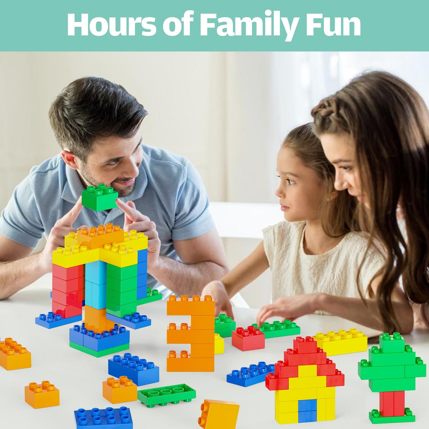 Anpcso 116-Piece Building Blocks for Toddlers – Dinosaurs & Cars