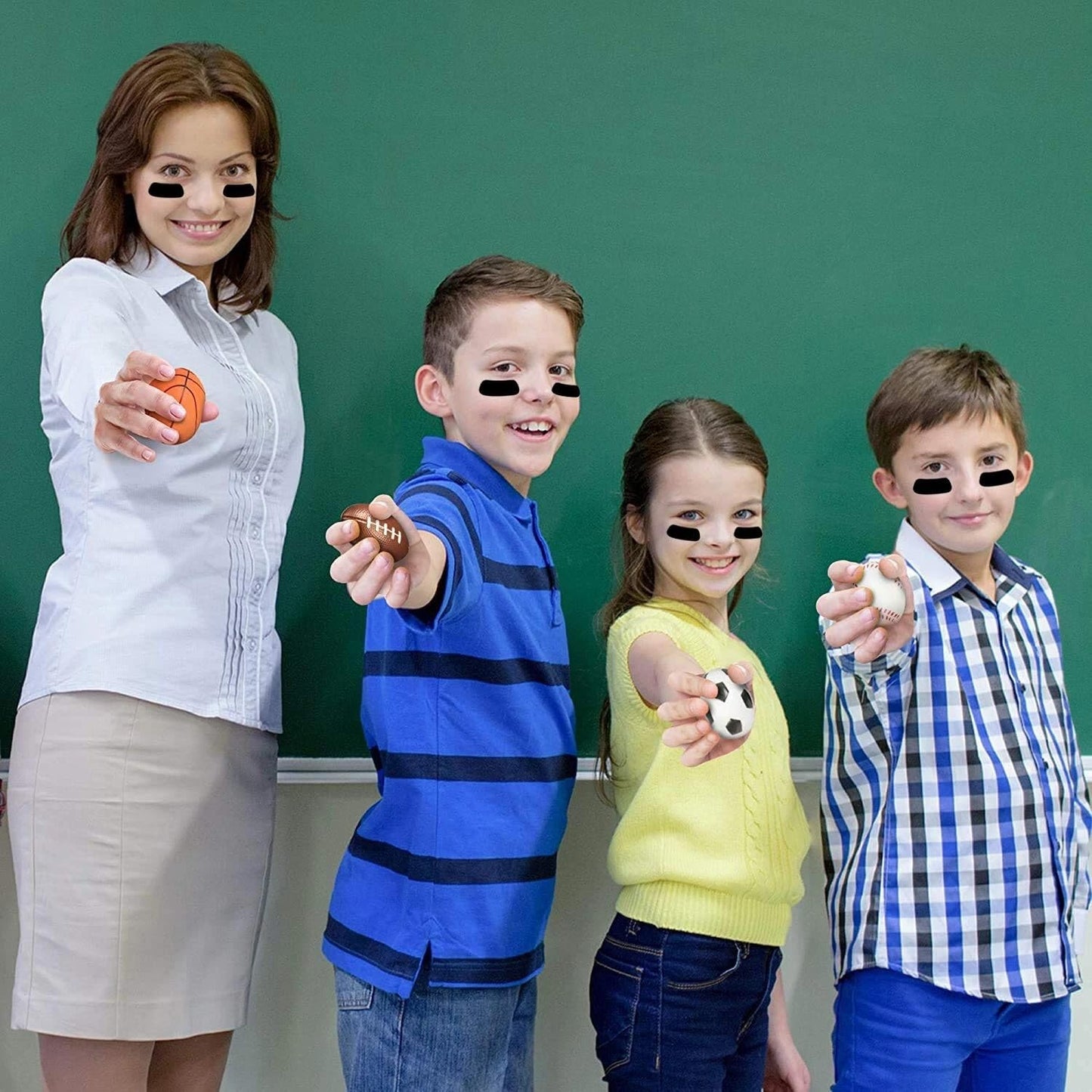 Anteer 60 Pairs Eye Black Stickers for Kids – Customizable, Easy-Apply Eyeblack for Sports