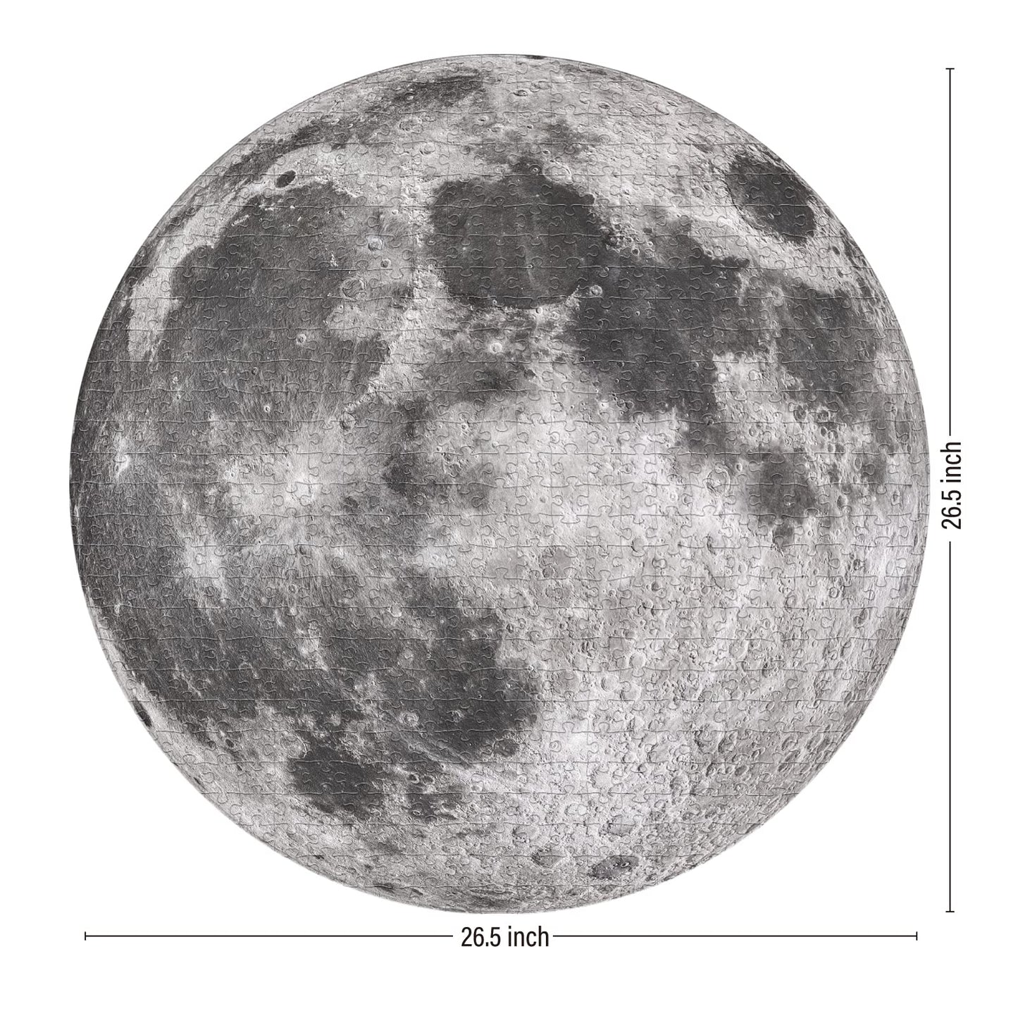 ANTELOPE 1000-Piece Space Moon Puzzle for Adults – Round Telescope Close-Up, Matte Finish