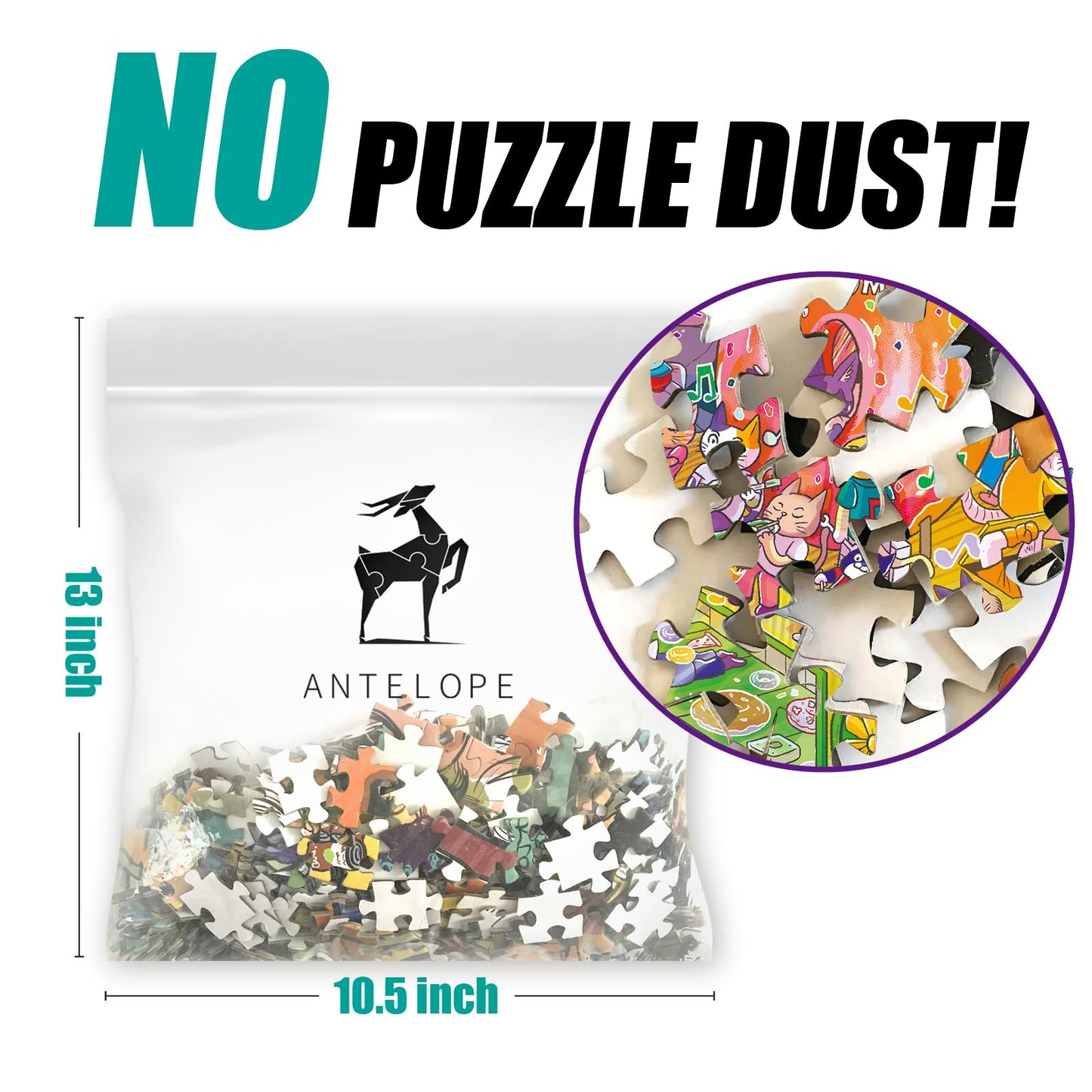 ANTELOPE 1000-Piece Puzzle for Adults – Catndyland Jigsaw, High-Resolution, Matte Finish