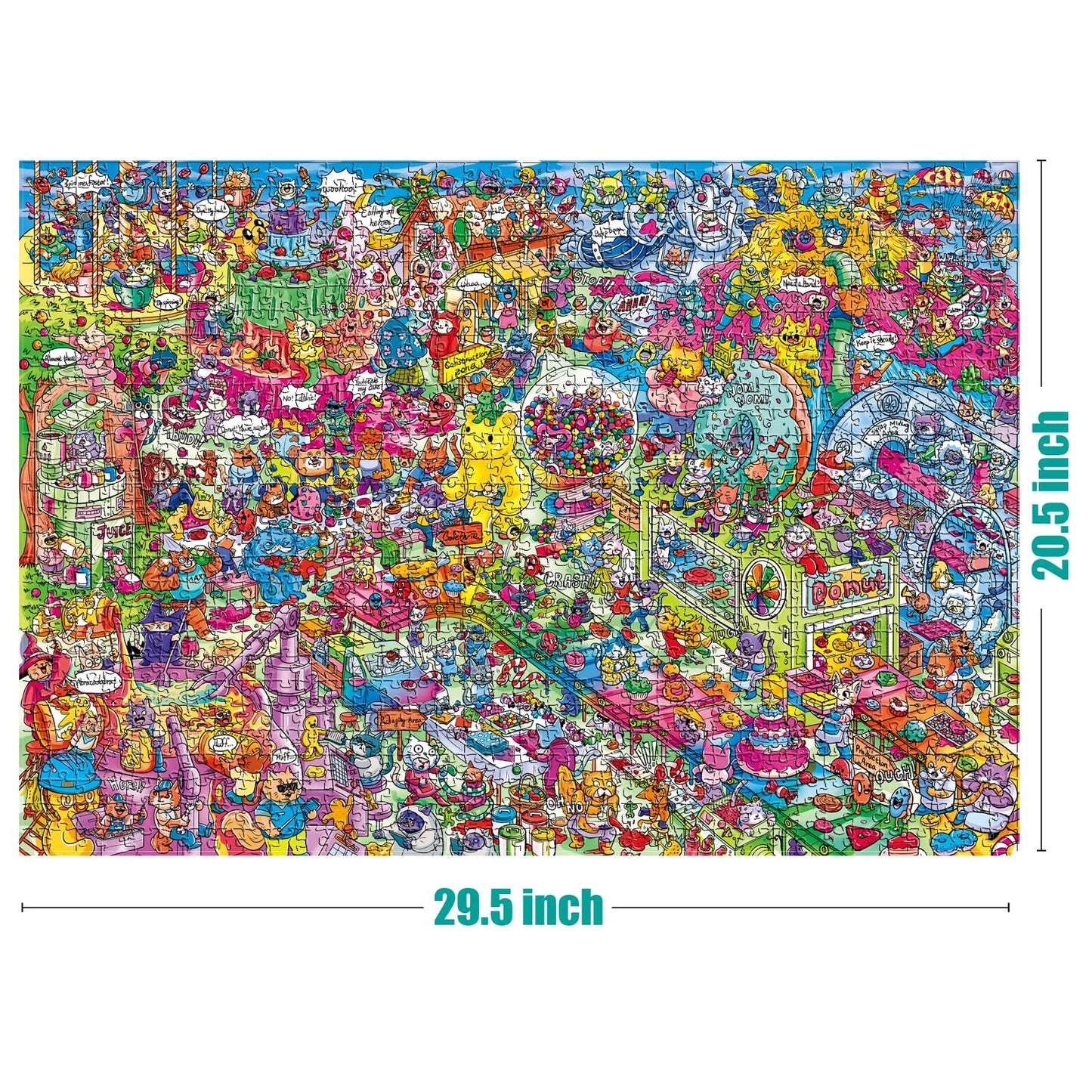 ANTELOPE 1000-Piece Puzzle for Adults – Catndyland Jigsaw, High-Resolution, Matte Finish