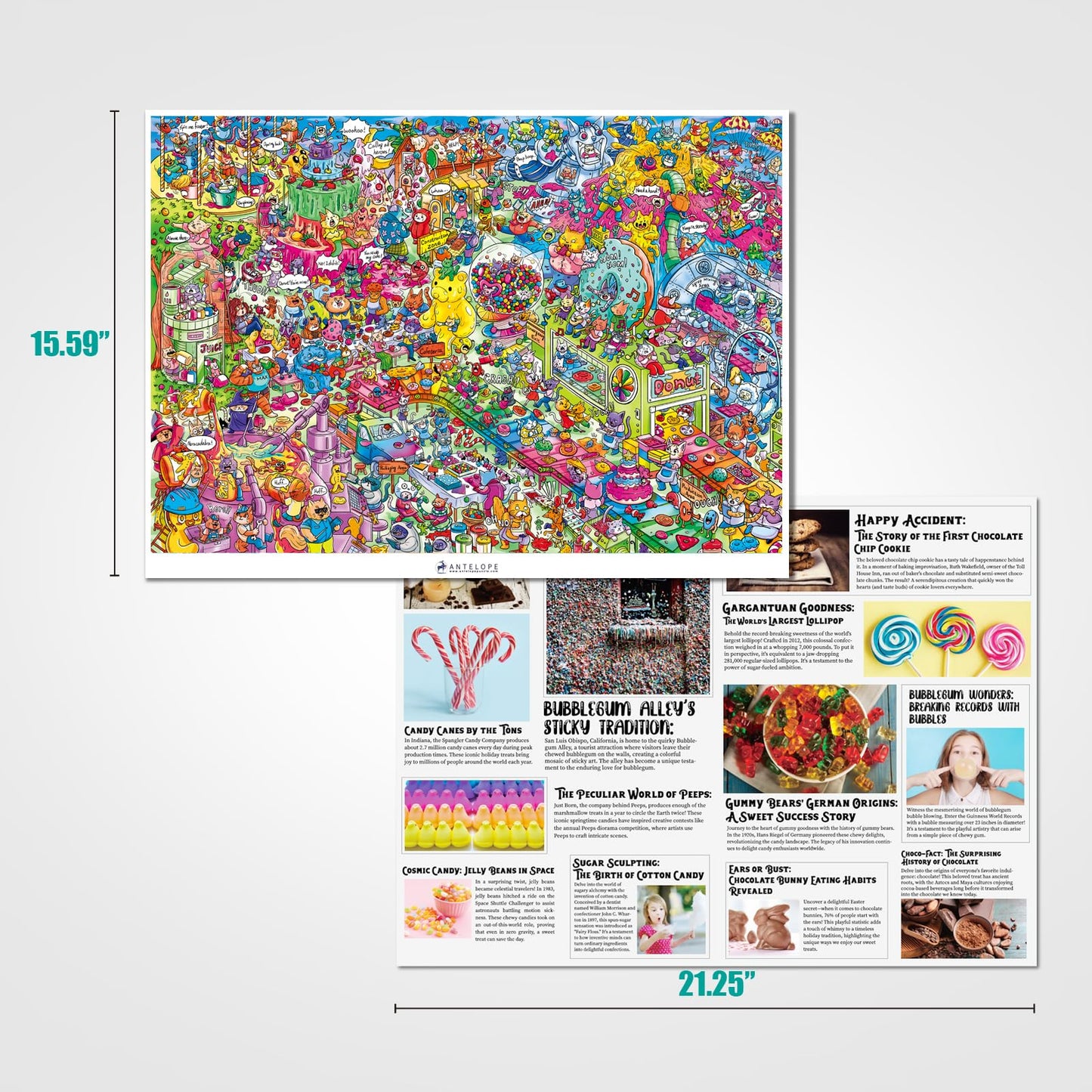 ANTELOPE 1000-Piece Puzzle for Adults – Catndyland Jigsaw, High-Resolution, Matte Finish