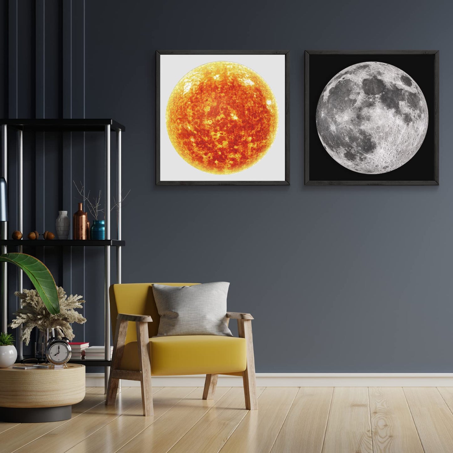 ANTELOPE 1000-Piece Space Moon Puzzle for Adults – Round Telescope Close-Up, Matte Finish