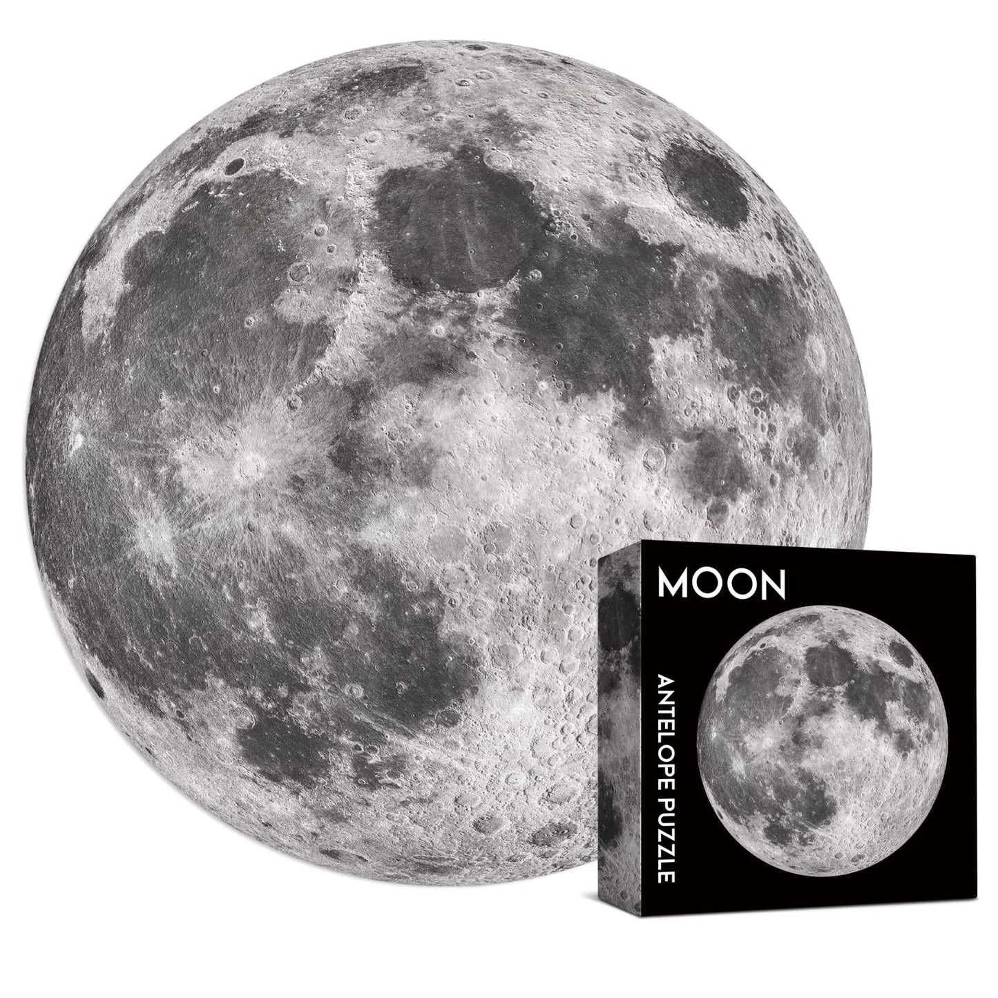 ANTELOPE 1000-Piece Space Moon Puzzle for Adults – Round Telescope Close-Up, Matte Finish