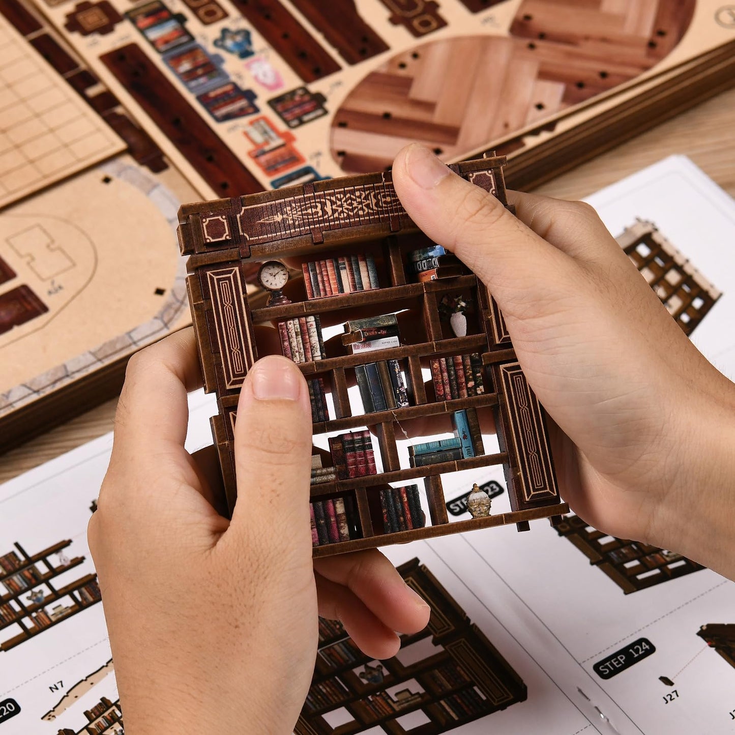 ANTREATU DIY Miniature House Kit with LED Light — Dreamy Book Hall