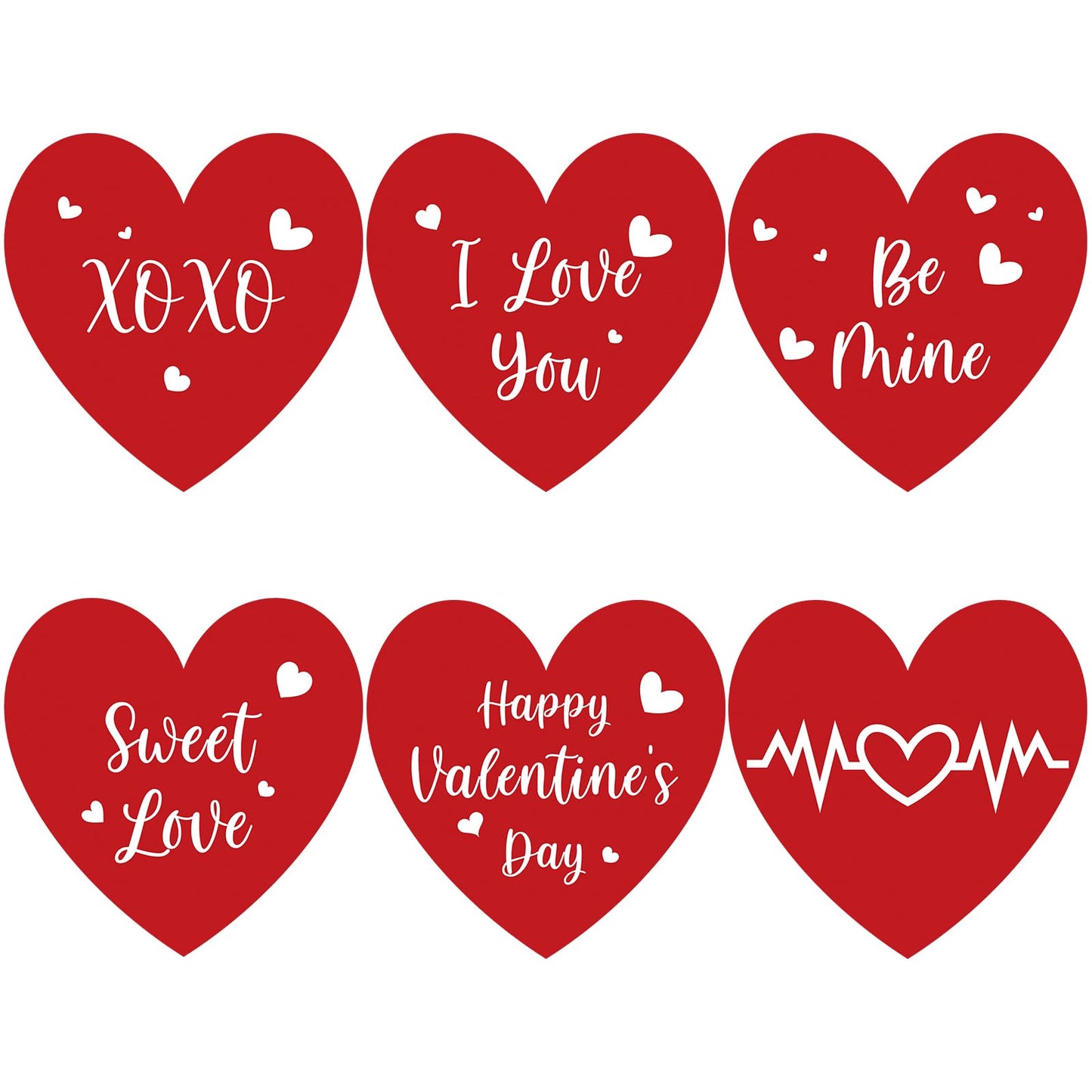 Anwyll Valentines Day Heart Stickers – 480 Pcs, 1.5-Inch Red I Love You Stickers for Envelopes, Cards & Gifts