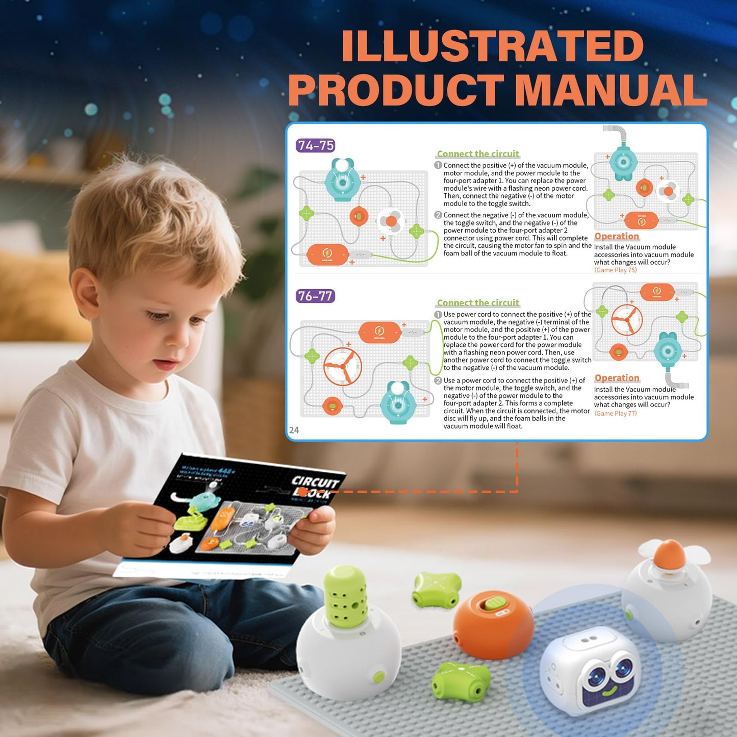 Anyeve Science Kits for Kids – 448+ Circuit Projects, Educational Electronics Toy