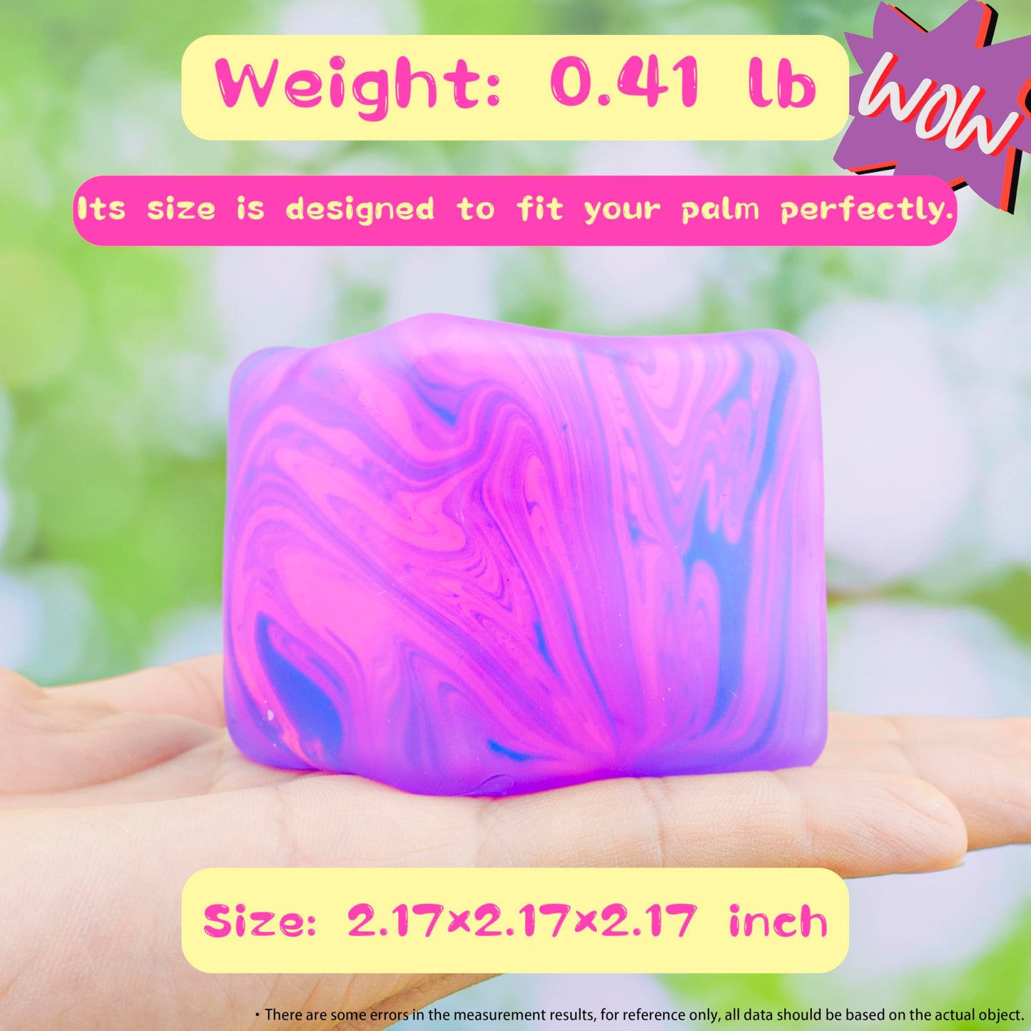 ANZHY Squishy Stress Cube – Gel-Filled Fidget Toy for Kids & Adults