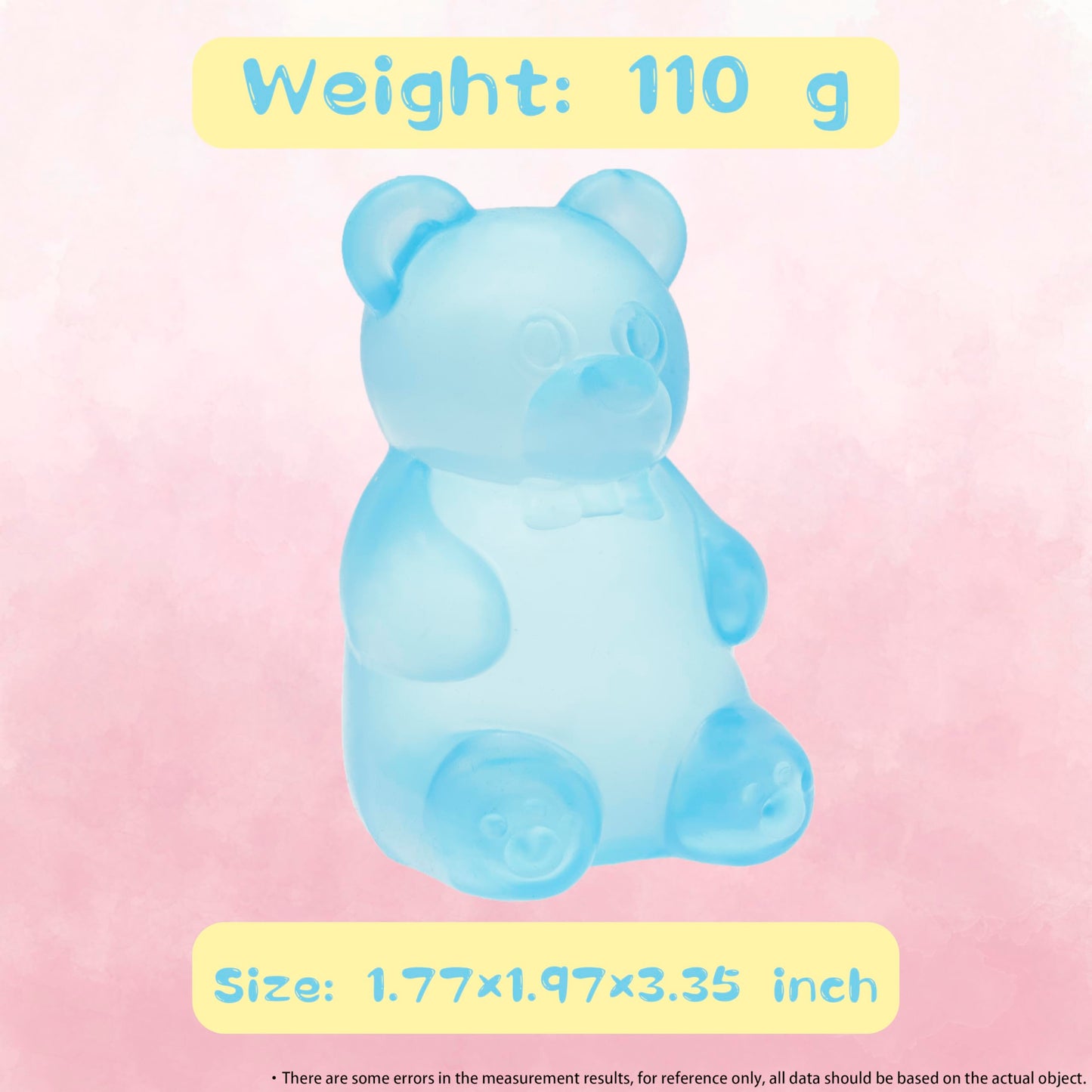 ANZHY Gummy Bear Toy: High-Density Fidget Squishy for Focus