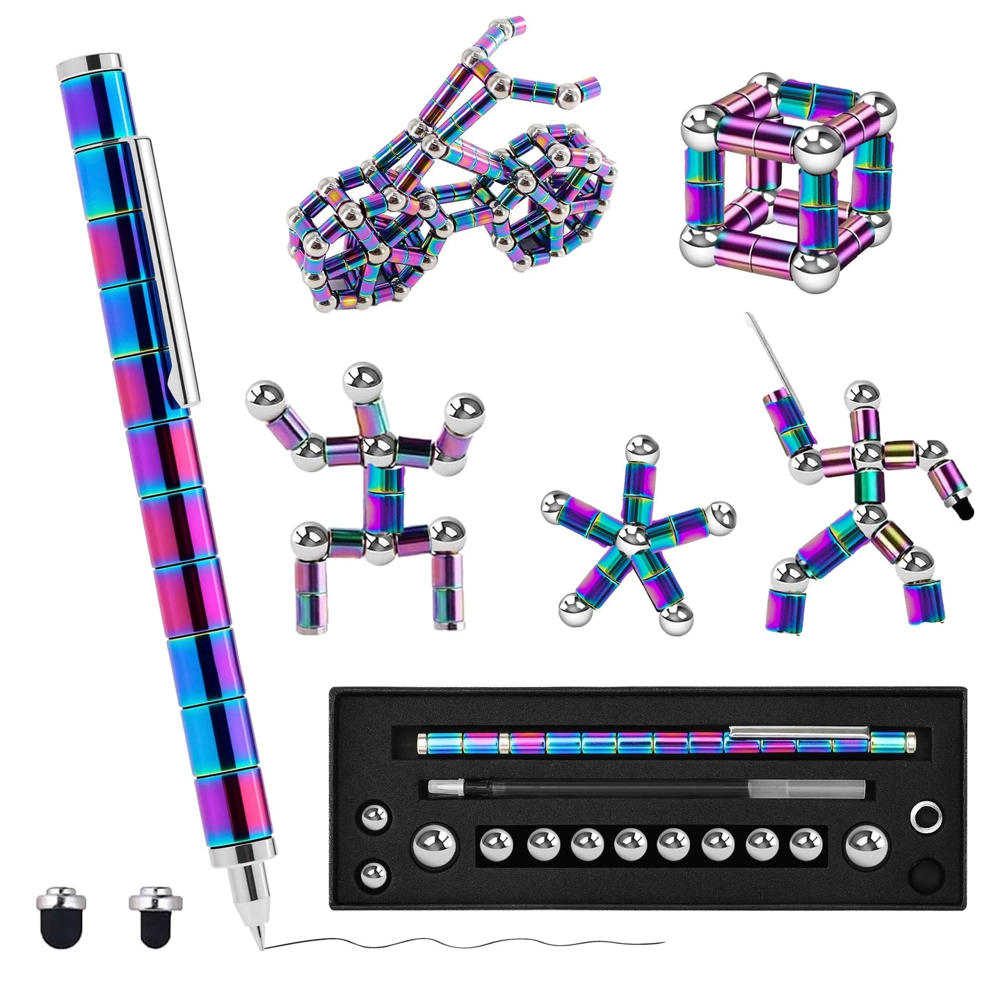 ANZUSY Fidget Pen: Deformable Magnetic Writing Pen for Focus, Creativity & Fun