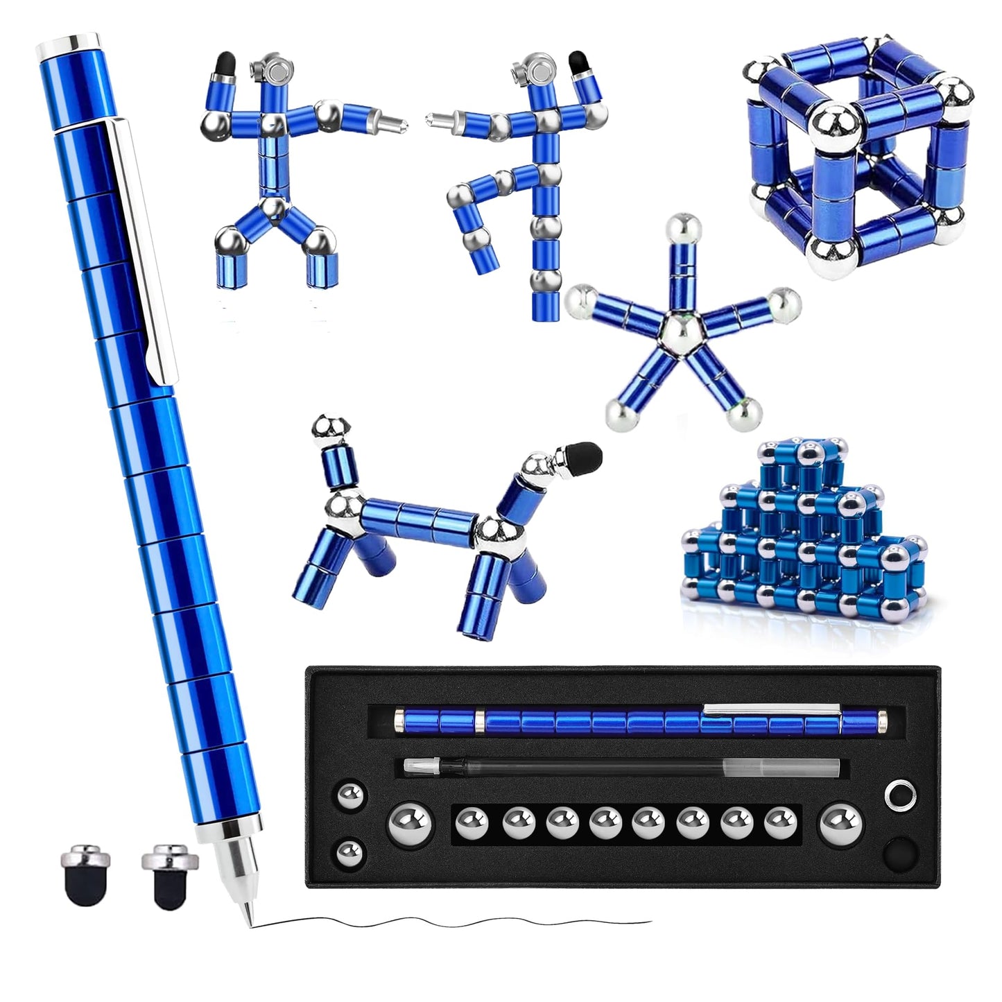 ANZUSY Fidget Pen - Magnetic Deformation Writing Tool & Stress-Relief Toy