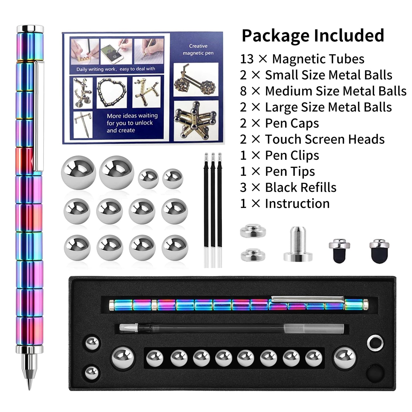 ANZUSY Fidget Pen: Deformable Magnetic Writing Pen for Focus, Creativity & Fun