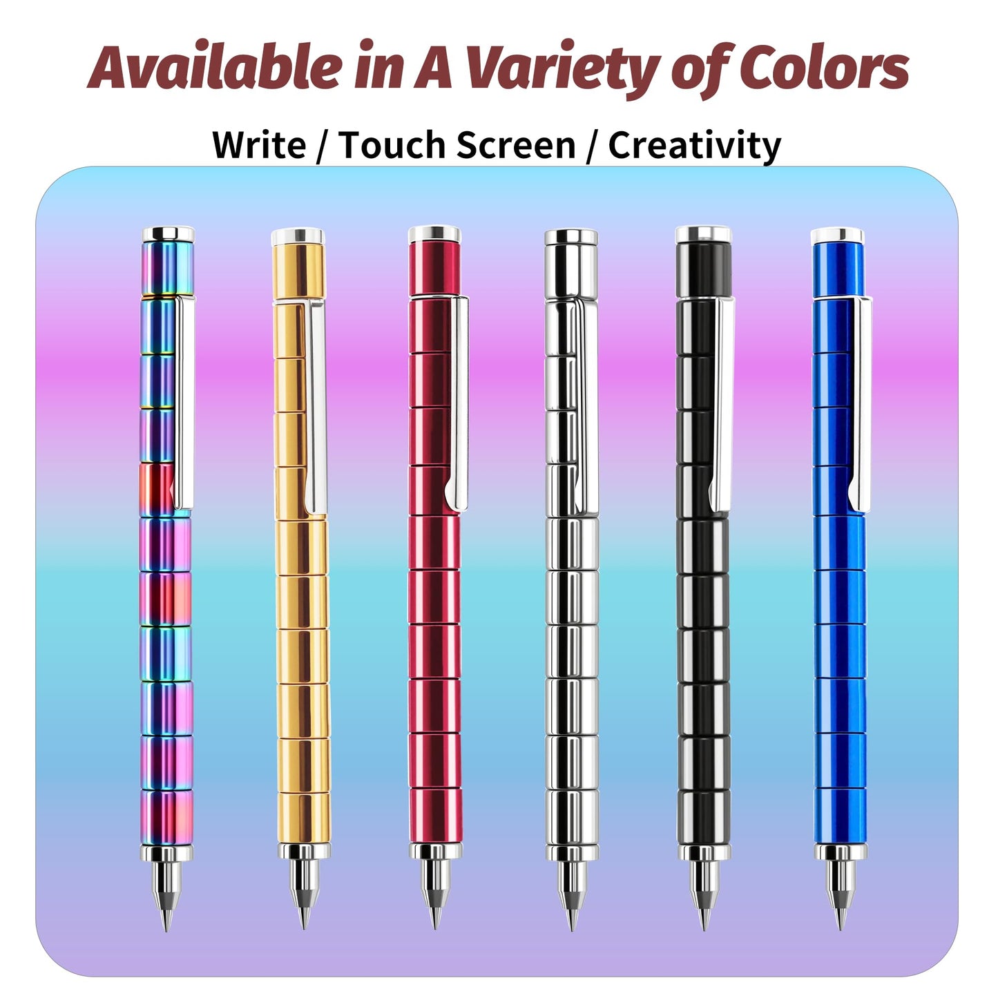 ANZUSY Fidget Pen - Magnetic Deformation Writing Tool & Stress-Relief Toy