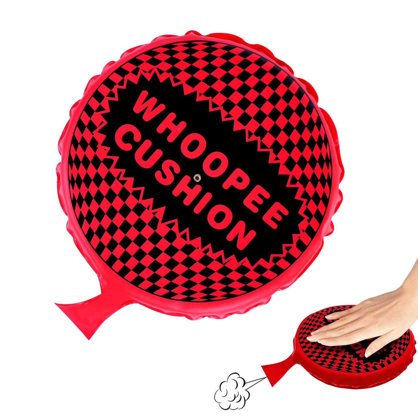 ANZUSY 9-Inch Self-Inflating Whoopie Cushion – Fun Prank Pillow Gift